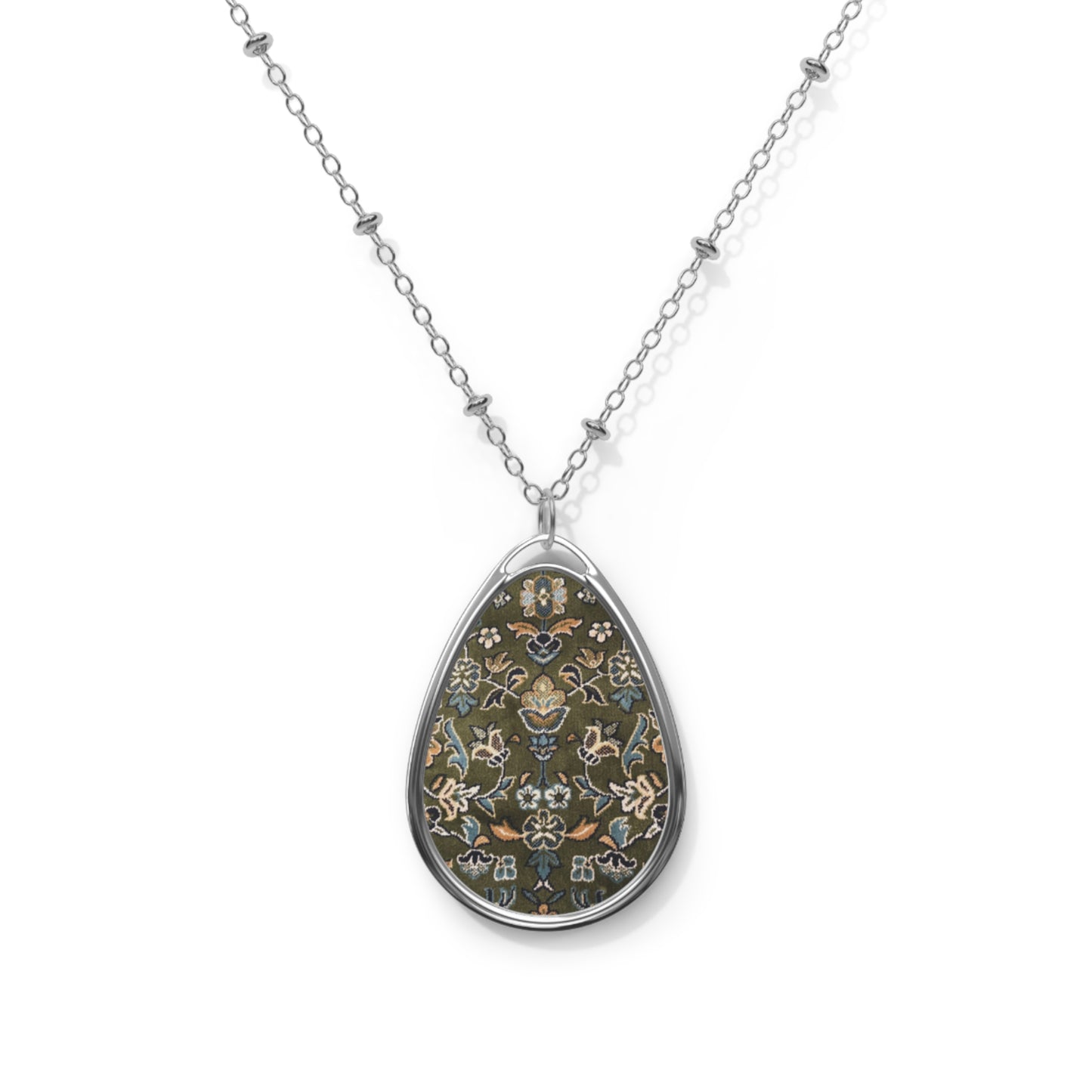 Elegant Oval Rawdah Necklace