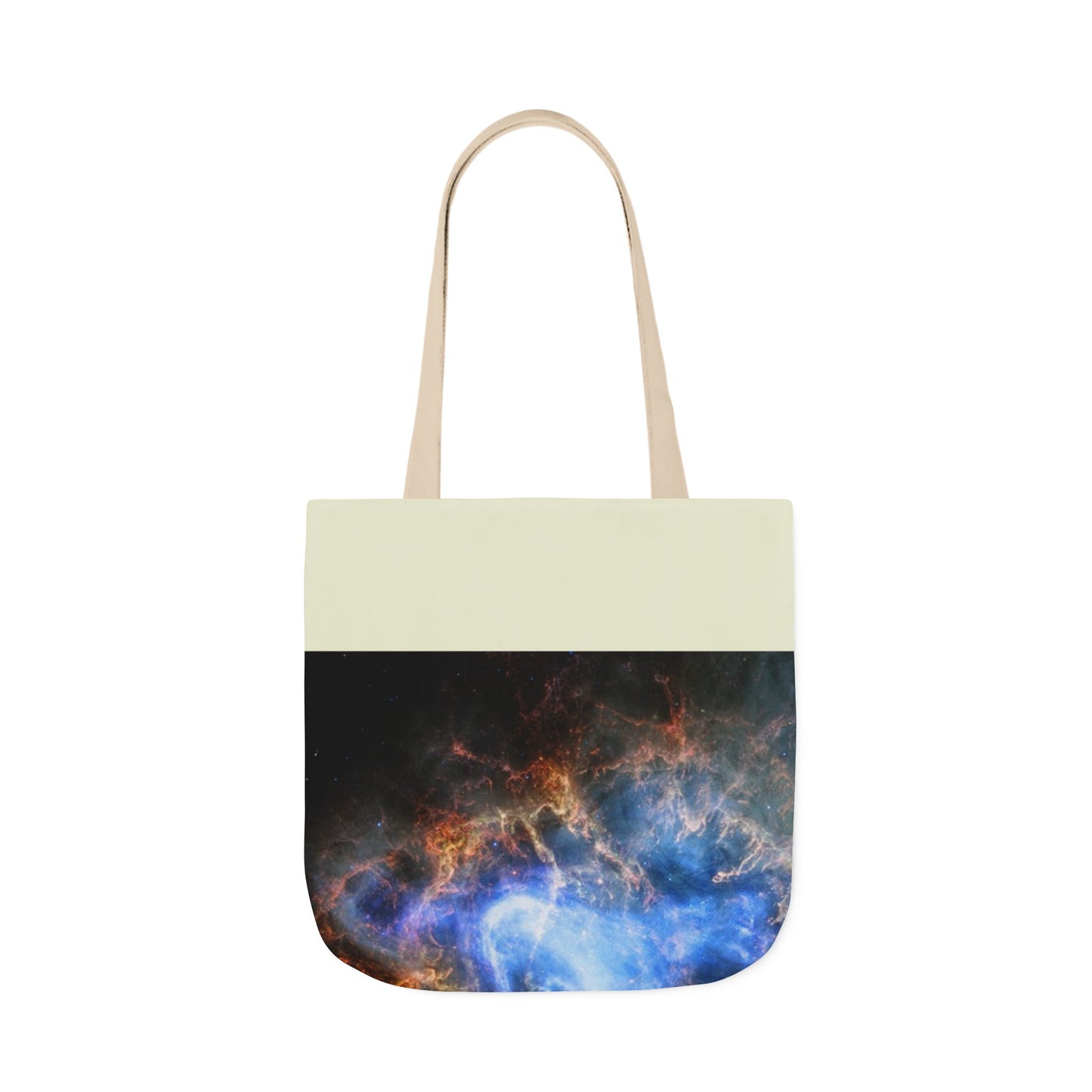Crab Nebula Canvas Tote Bag, 3-Color Straps