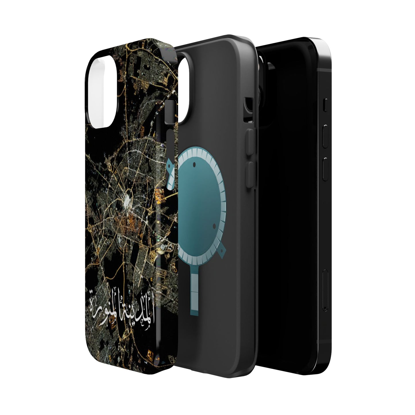 Al Madina Munawarah from Space - City of Lights- Iphone Magnetic Tough Cases