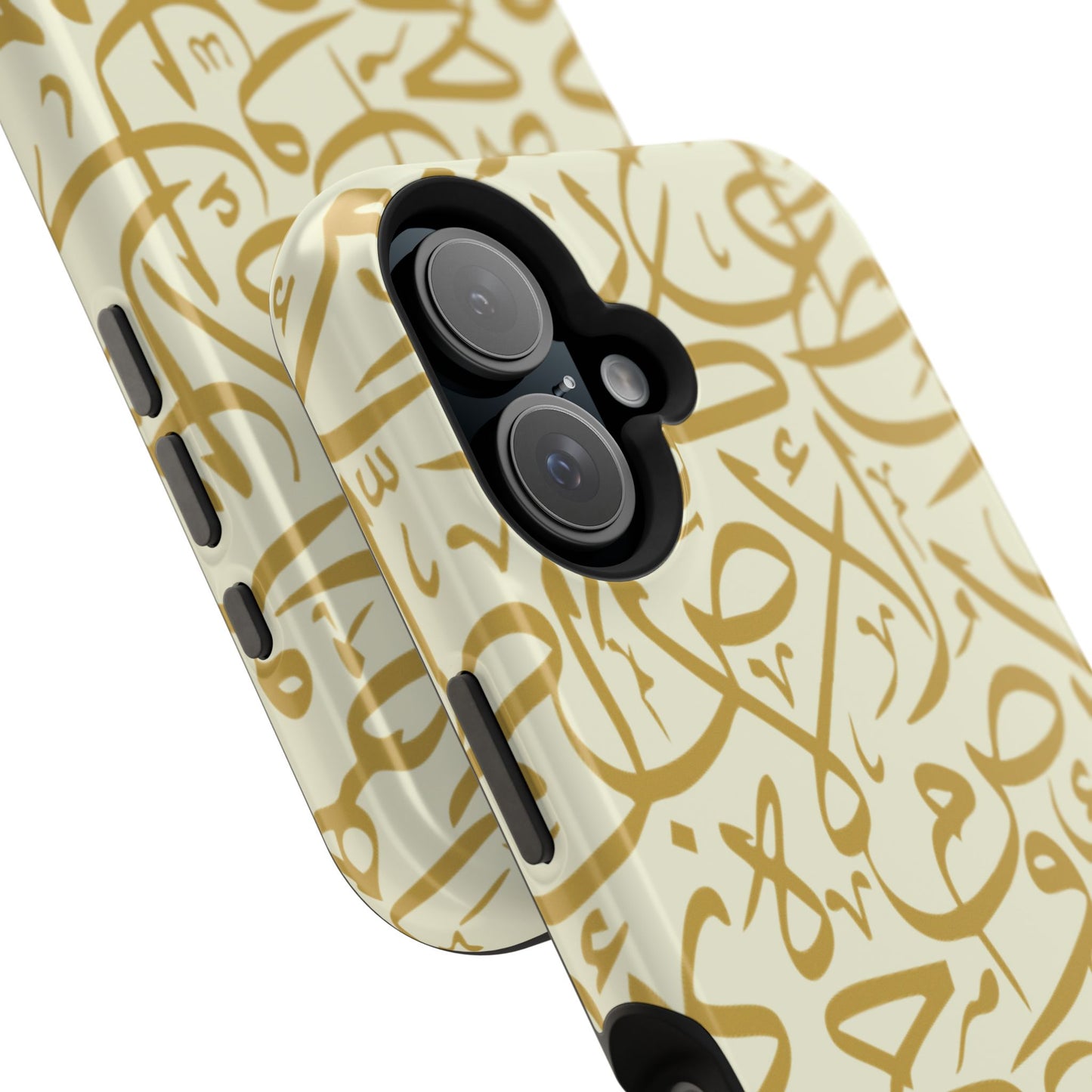 Beige and Gold Arabic Letters Iphone Magnetic Tough Cases