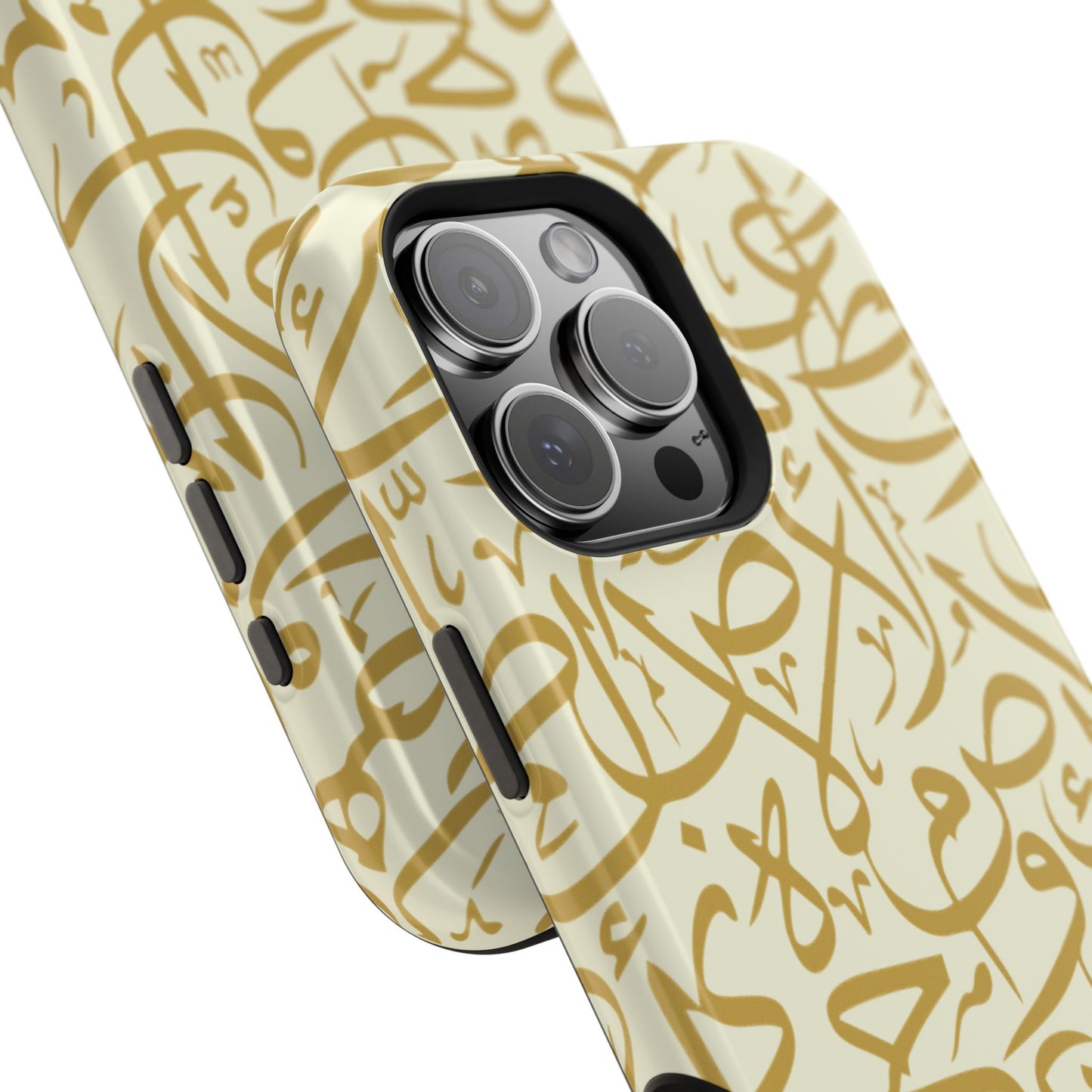 Beige and Gold Arabic Letters Iphone Magnetic Tough Cases