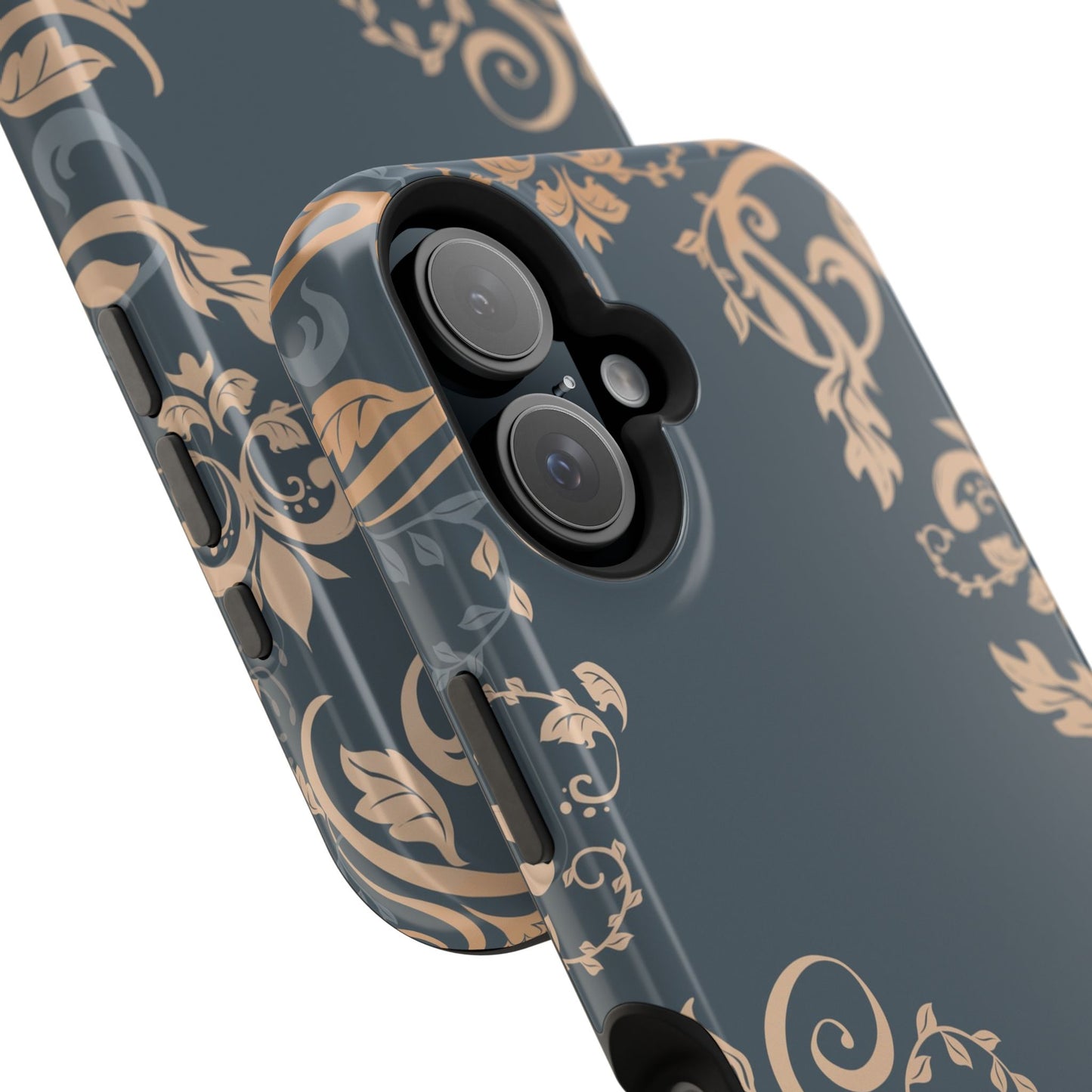 Gold flowers Iphone Magnetic Tough Cases