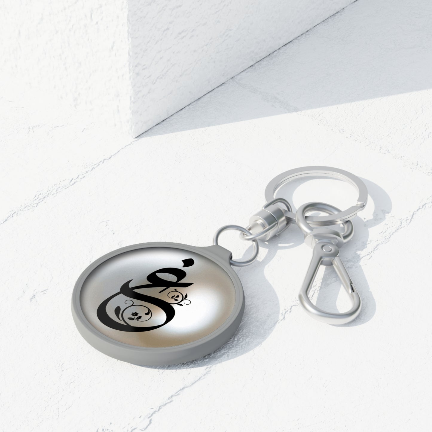 Ghain “Gh” “غ “ Arabic monogram charm/ key ring - Perfect Gift