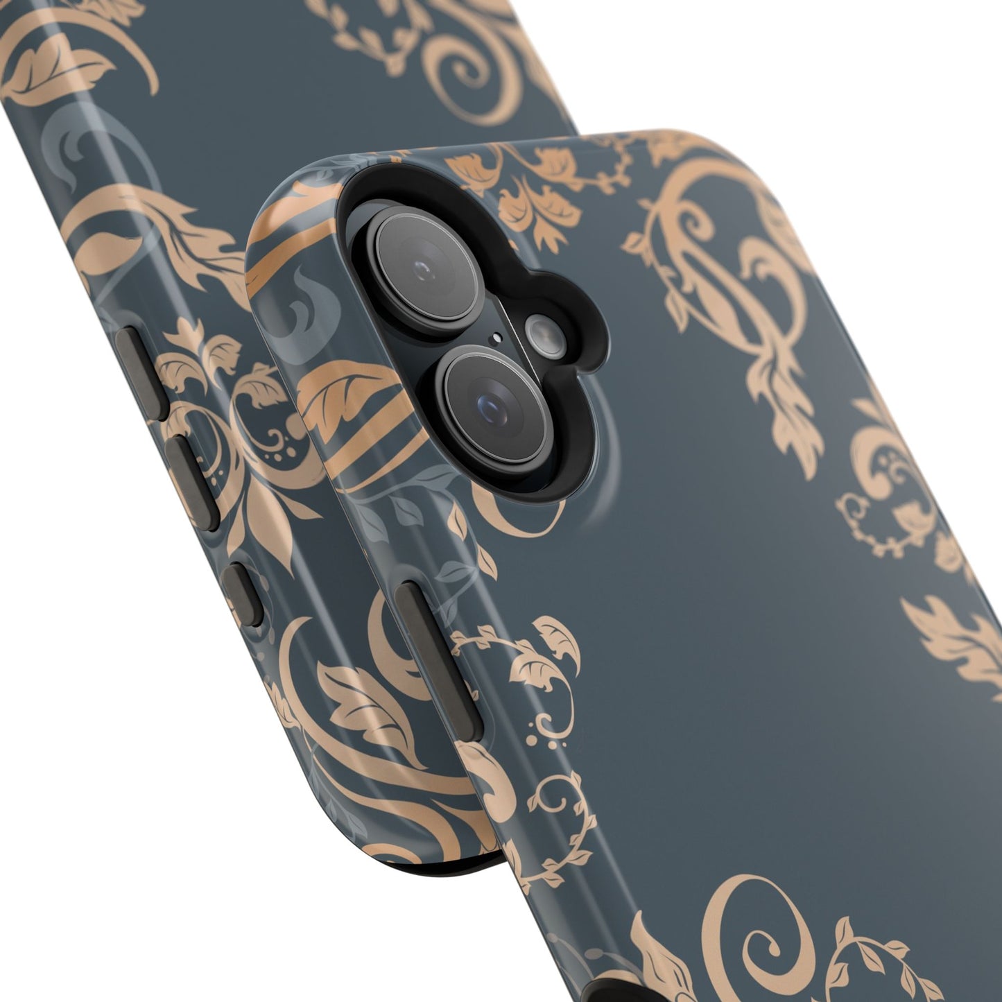 Gold flowers Iphone Magnetic Tough Cases