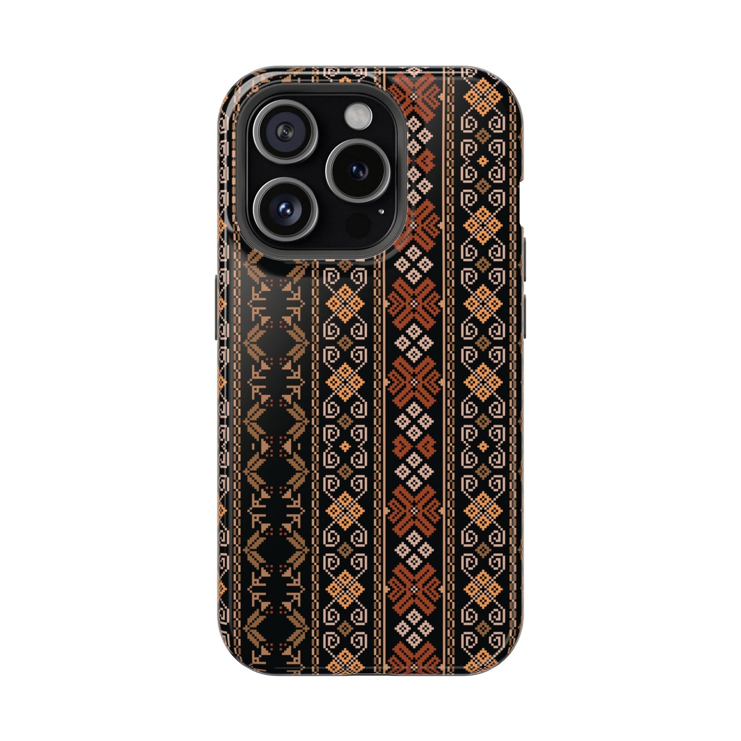 Floral Tatriz geometric Design - Iphone Magnetic Tough Case