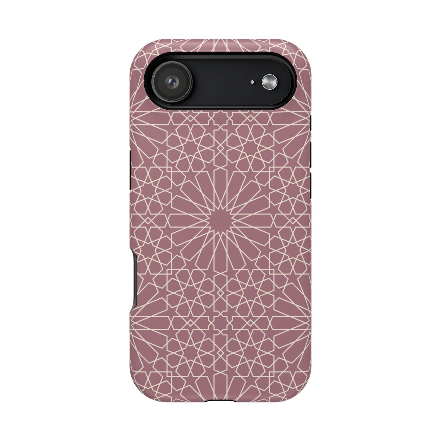 Pink Flower 🌸 Geometric Design Iphone Magnetic Tough Case