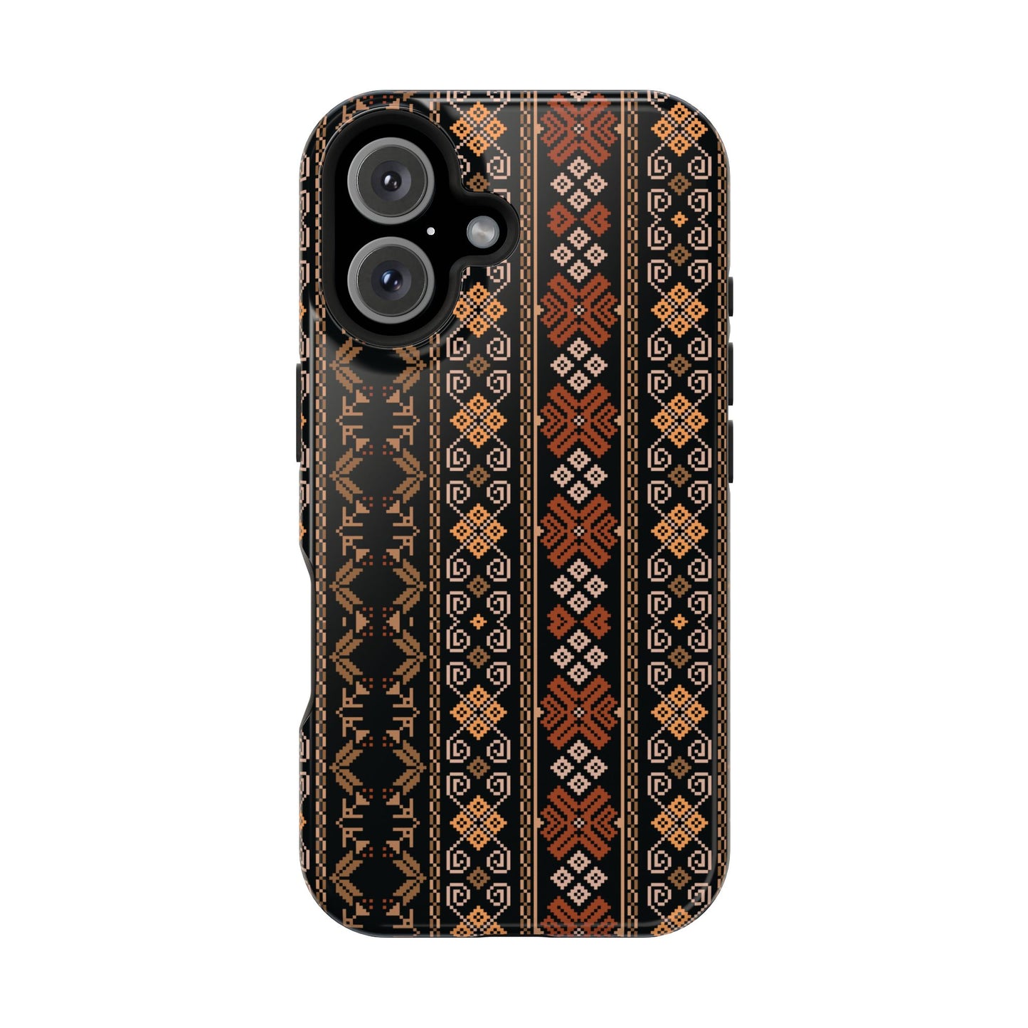 Floral Tatriz geometric Design - Iphone Magnetic Tough Case