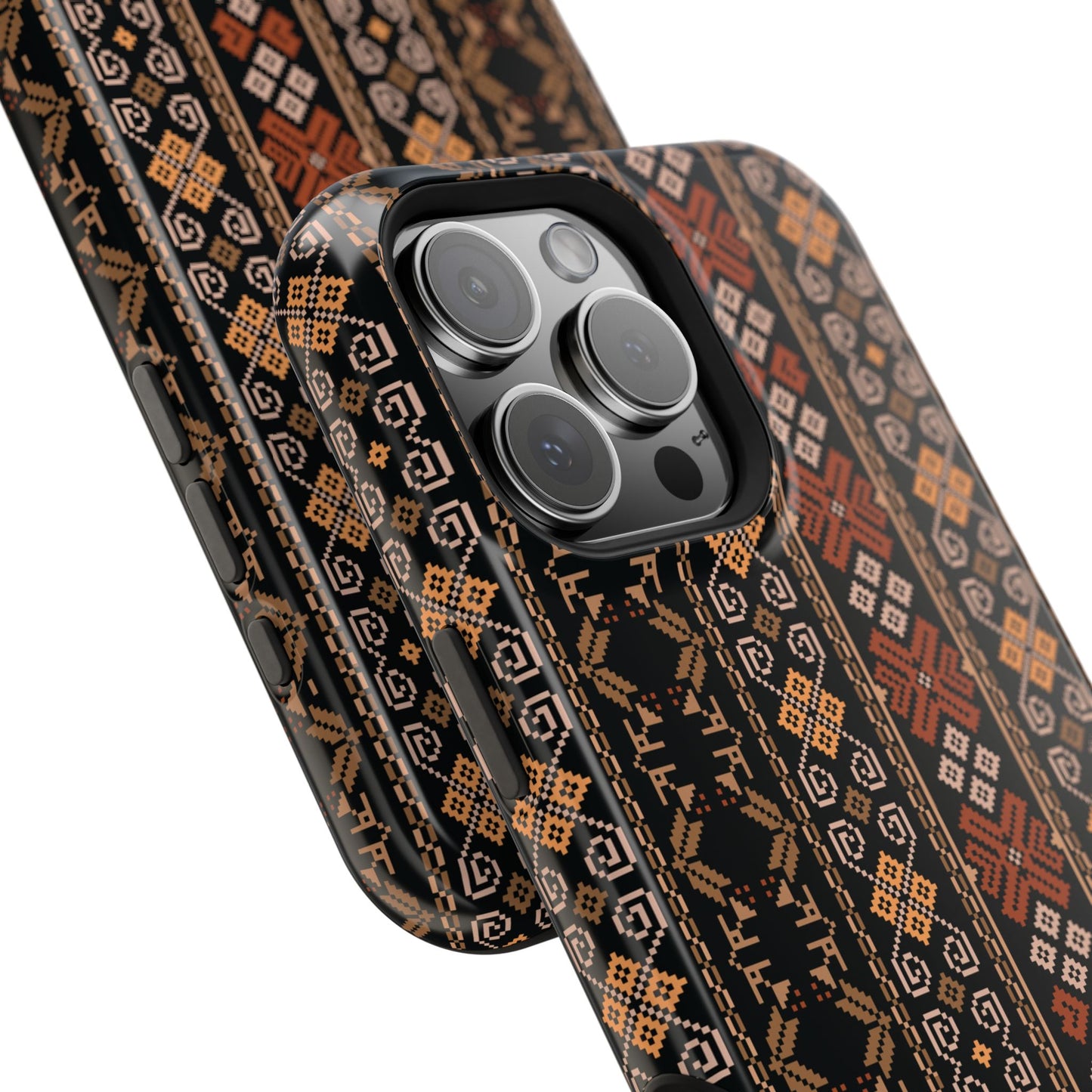 Floral Tatriz geometric Design - Iphone Magnetic Tough Case