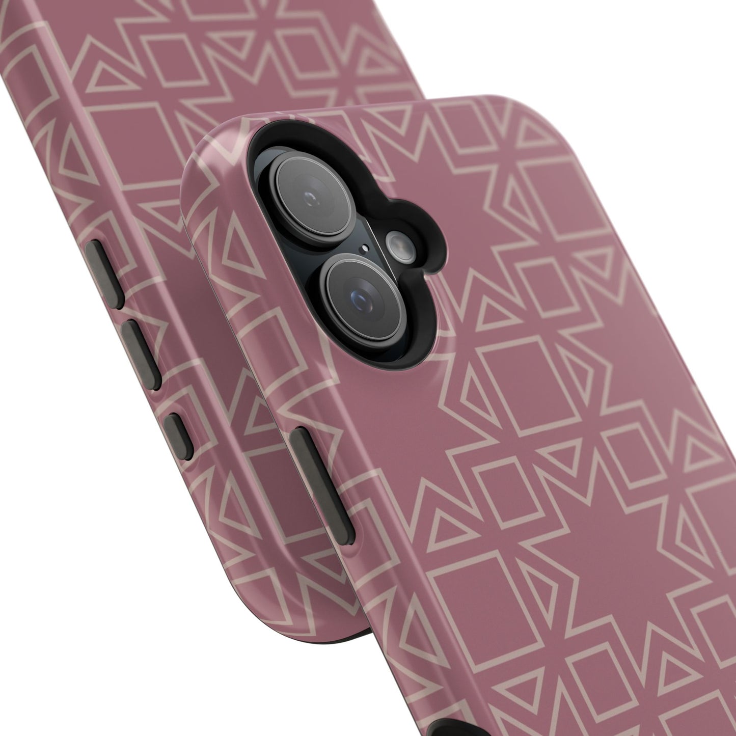 Pink Star ⭐️ Geometric Design - Iphone Magnetic Tough Case