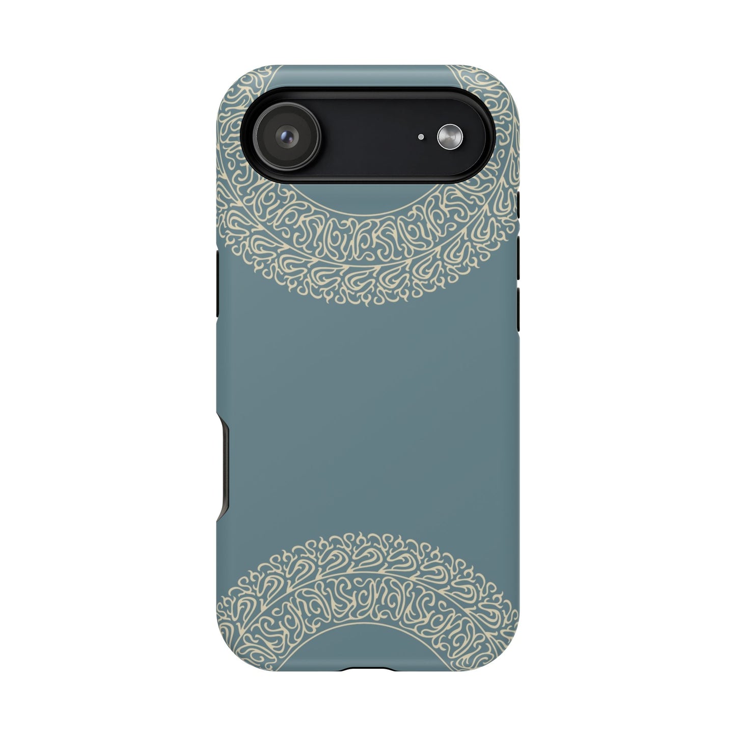 Beige geometric circle Design - Iphone Magnetic Tough Case