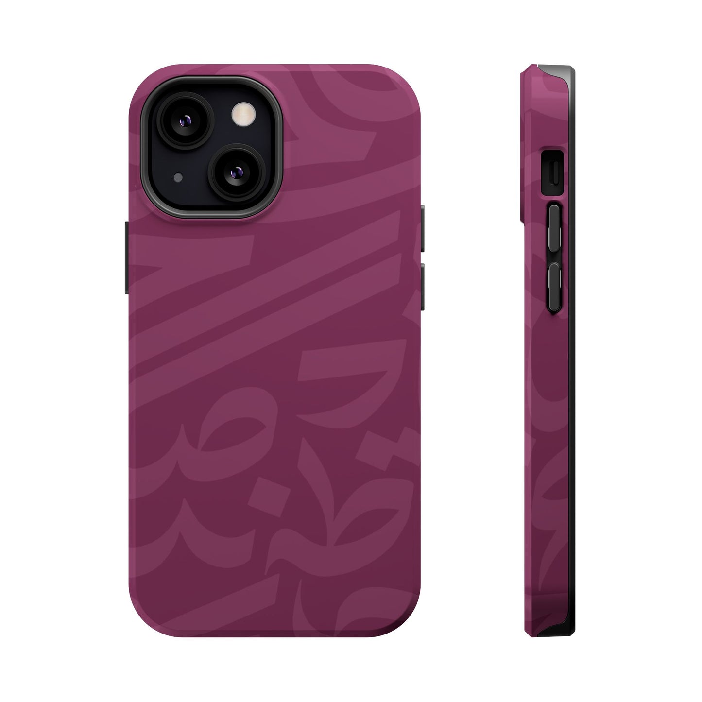 Pink calligraphy Design - Iphone Magnetic Tough Case