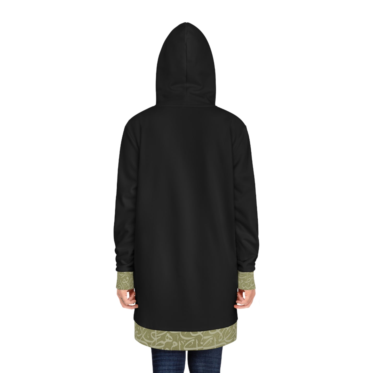 Olive green Arabic calligraphy Design - Stylish Women's Hoodie Dress