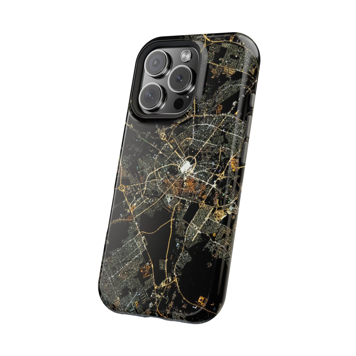 Al Madina Munawarah from Space - City of Lights- Iphone Magnetic Tough Cases