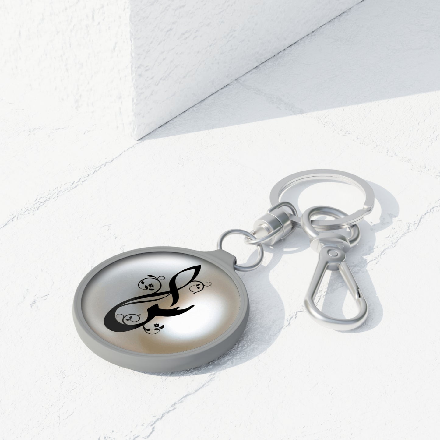 ٍSeen “S” “س“ Arabic monogram charm/ key ring - Perfect Gift