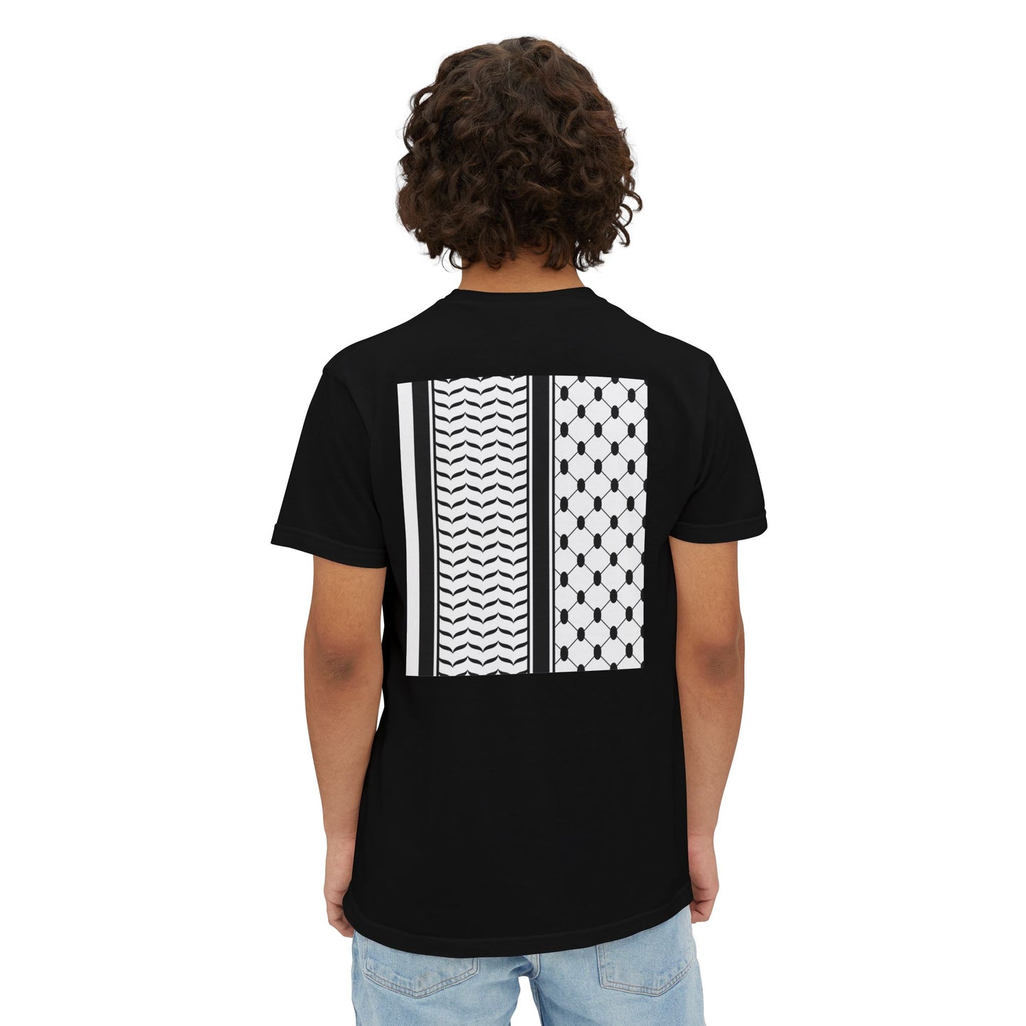 Hattah Black and White Stylish Graphic Pocket T-Shirt | Unisex| More Colors