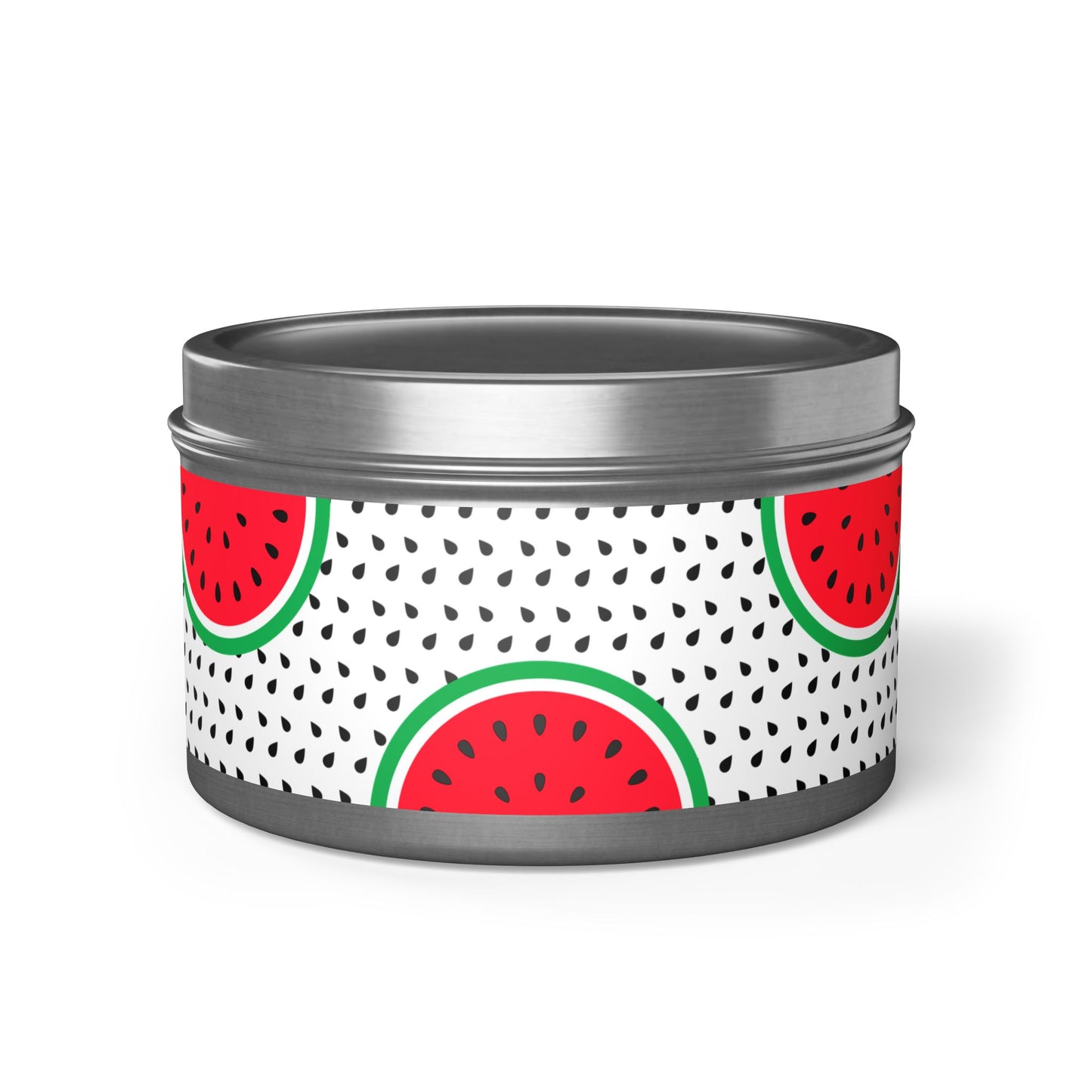 Watermelon Silver Tin Candles | Elegant Home Fragrance | Decorative Candle Gifts for All Occasions | Relaxing Aromatherapy