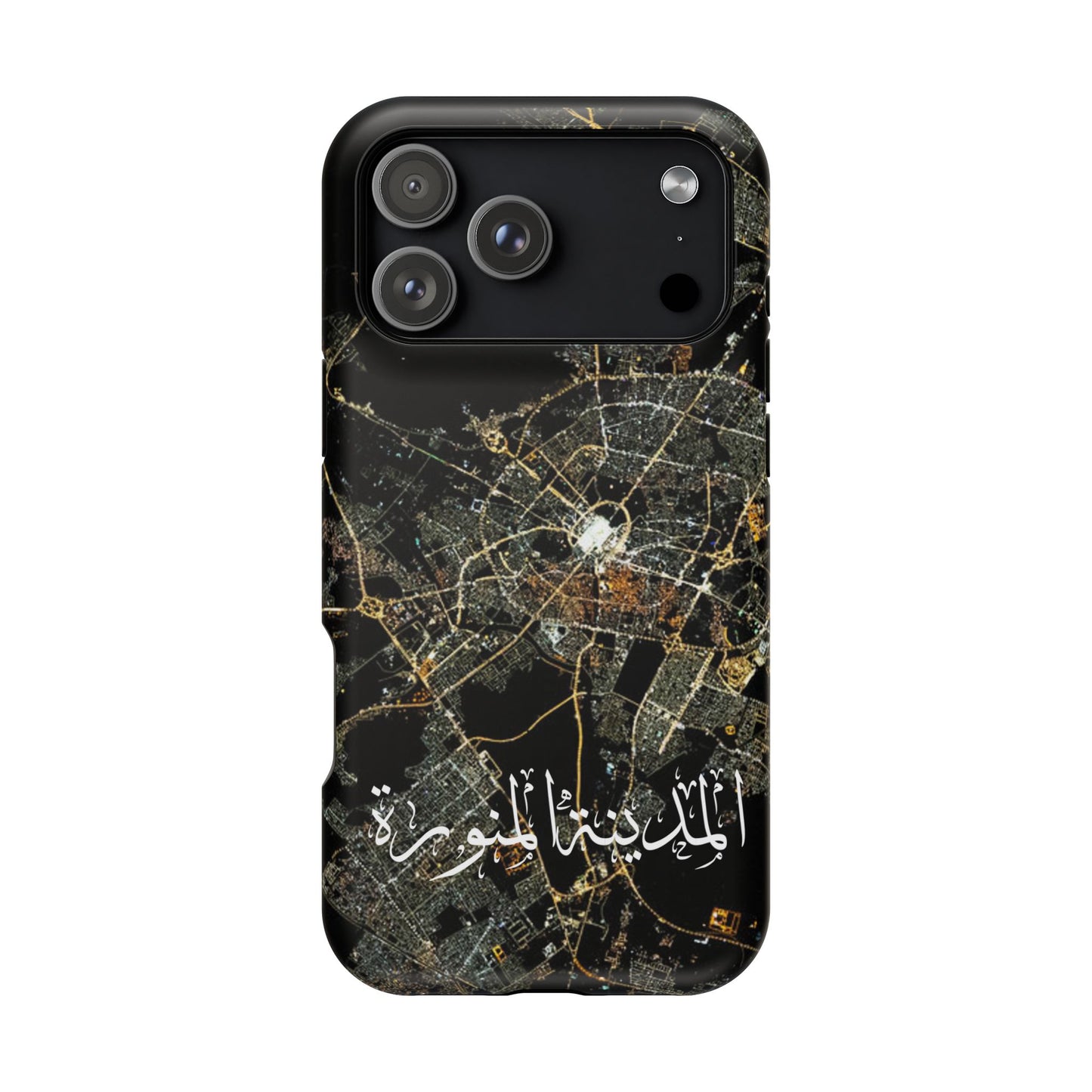 Al Madina Munawarah from Space - City of Lights- Iphone Magnetic Tough Cases