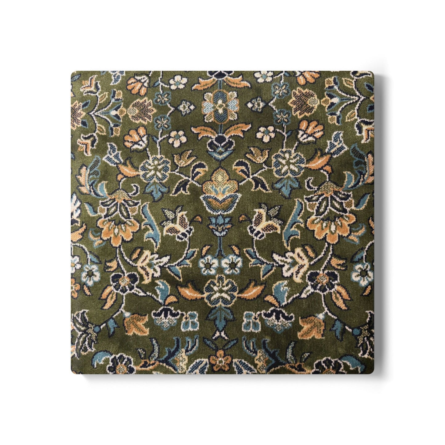 Rawdah Pattern Ceramic Coaster, Stylish Drinkware, Home Decor, Gift for Housewarming, Coffee Table Accessory