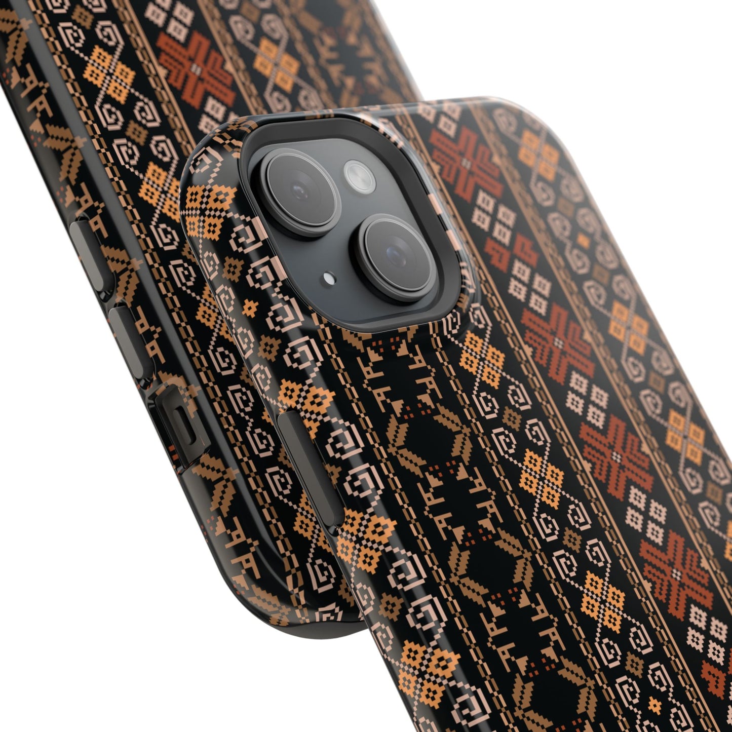 Floral Tatriz geometric Design - Iphone Magnetic Tough Case