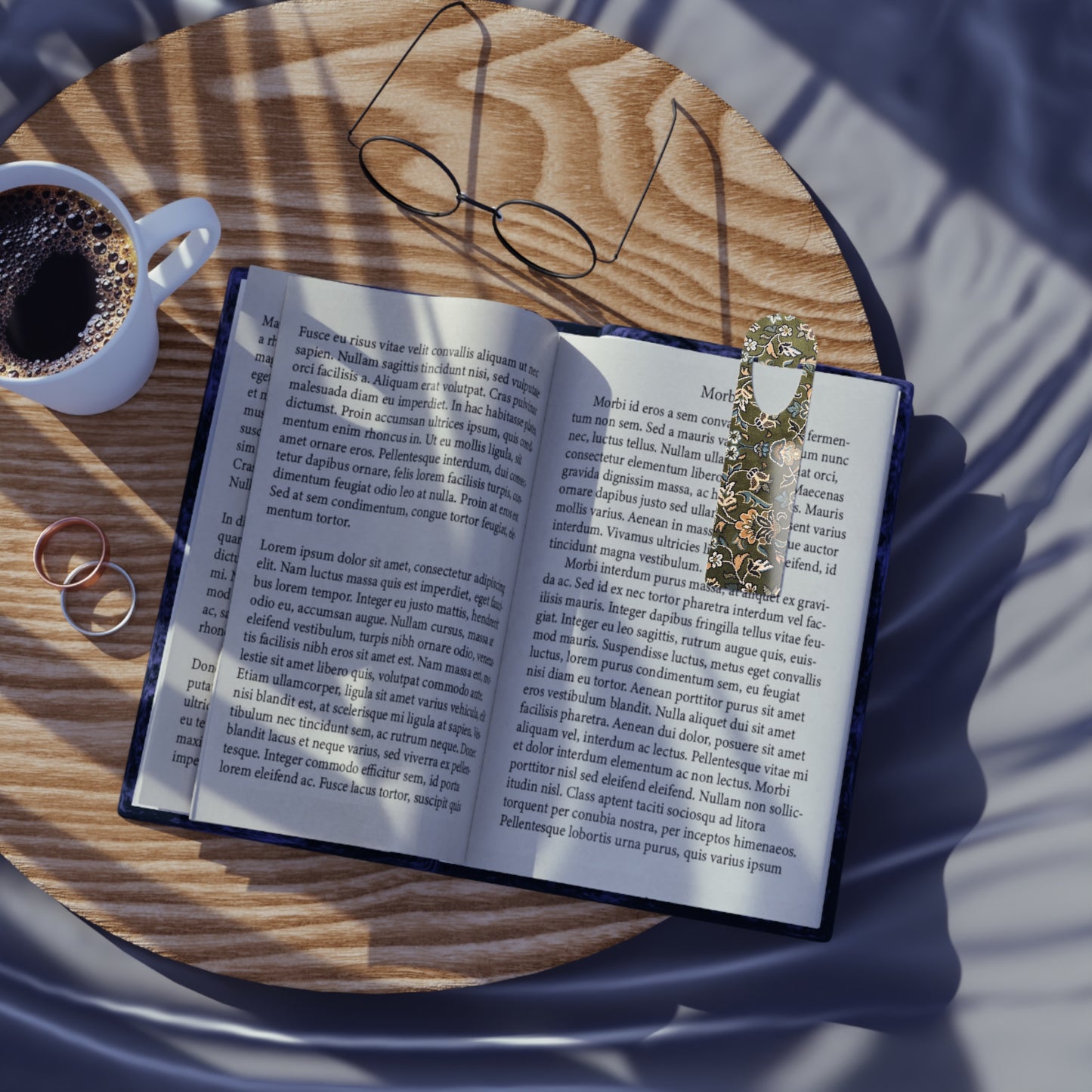 Rawdah Elegant Bookmark - Stylish Metal Page Holder