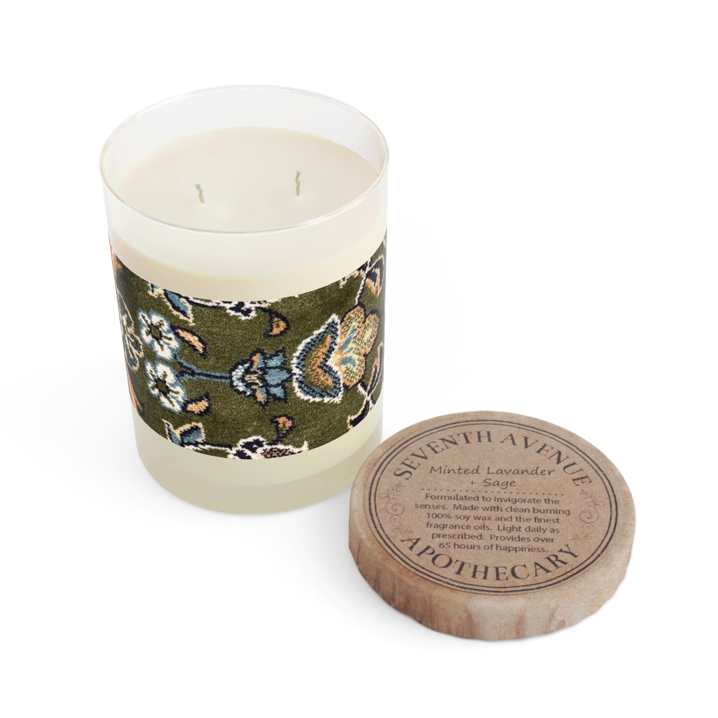 Rawdah Elegant Scented Candle - 11oz Soy Wax, Perfect for Home Decor & Gifts