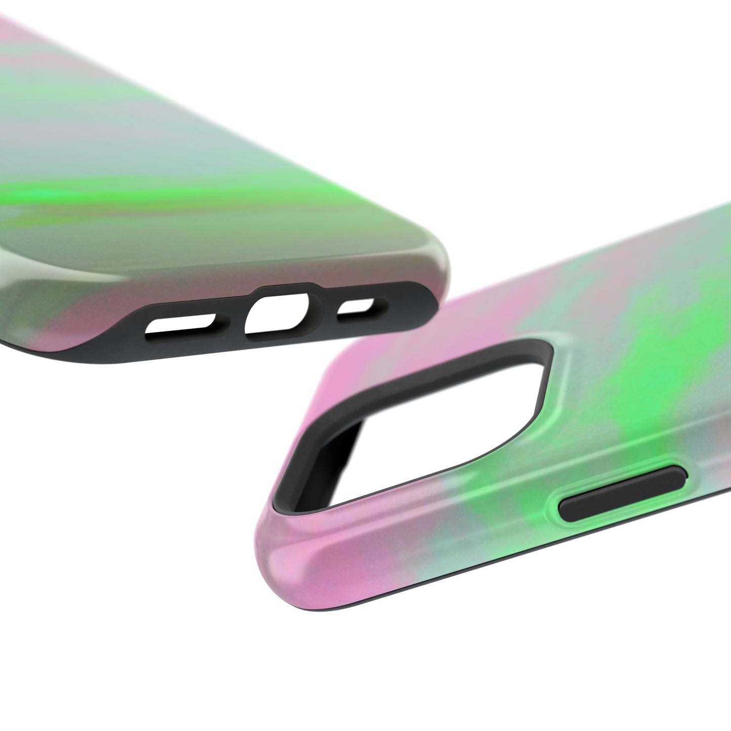 Green and pink sky Design - Iphone Magnetic Tough Case