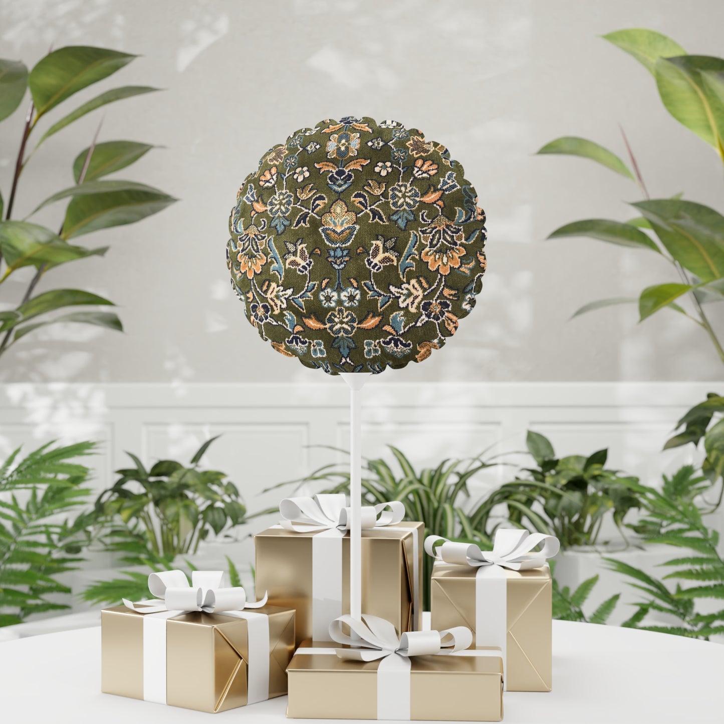 Rawdah Heart-Circle Shaped Decorative Balloon - 11" Star Pattern