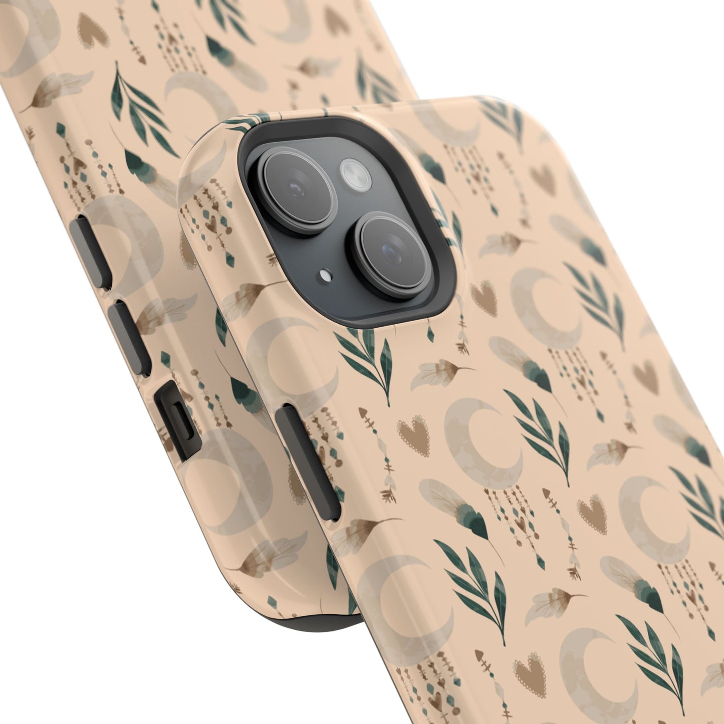 Crescent 🌙 and Hearts Design Iphone Magnetic Tough Cases