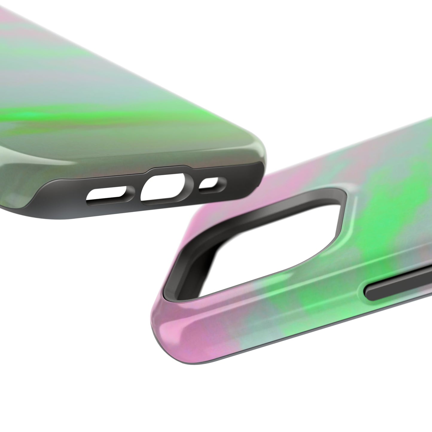 Green and pink sky Design - Iphone Magnetic Tough Case