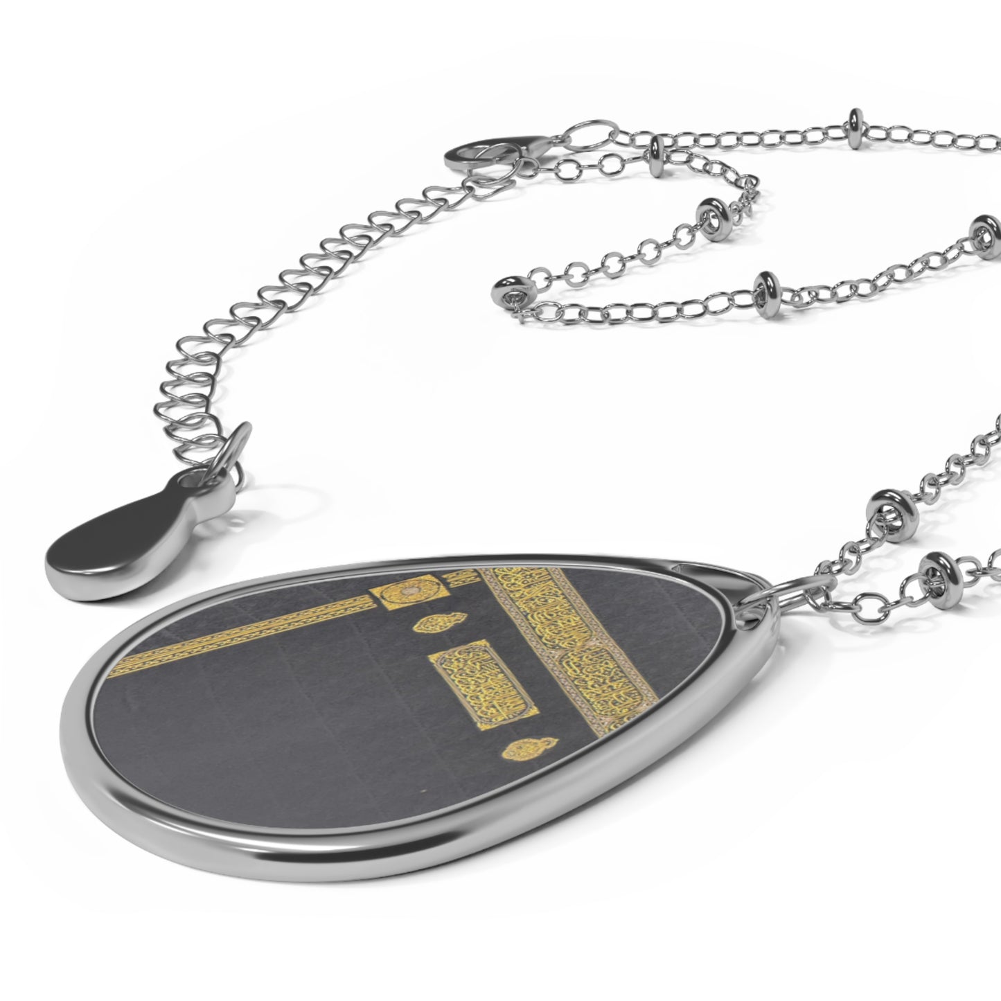 Kaaba Design Oval shape Necklace