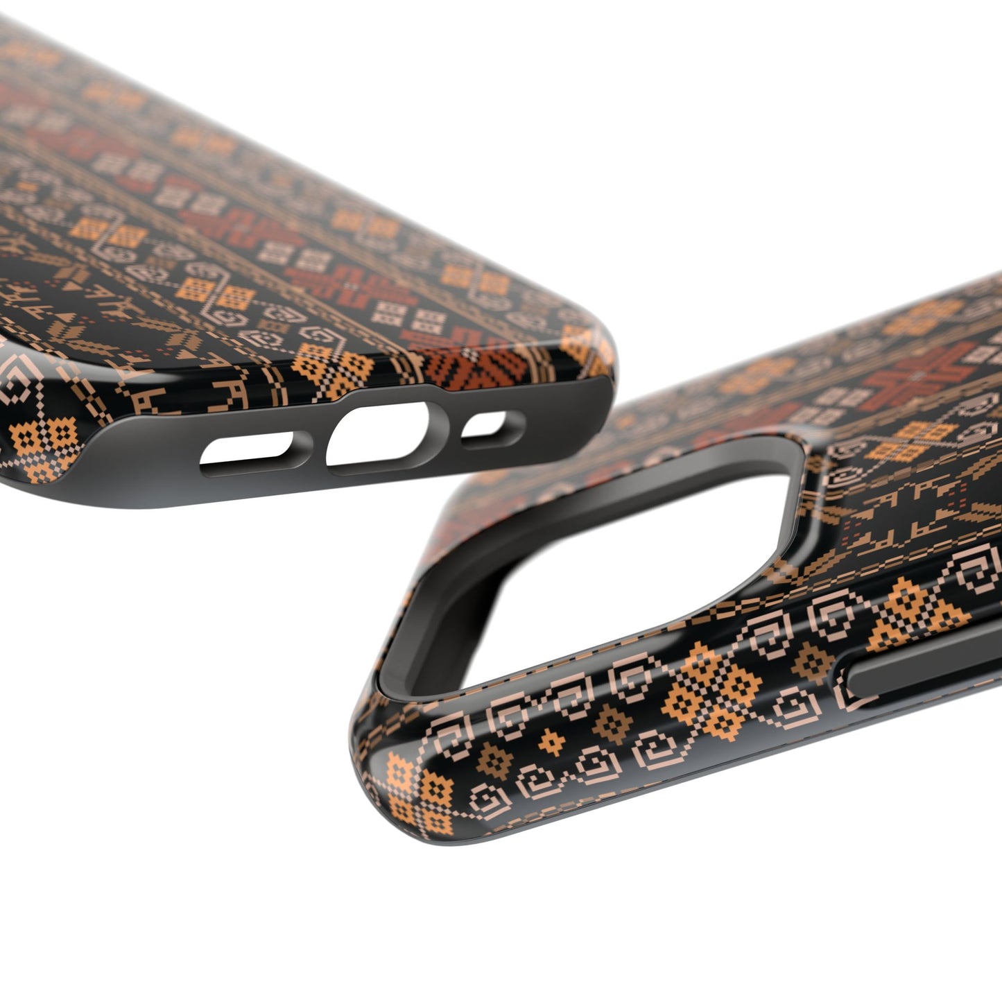 Floral Tatriz geometric Design - Iphone Magnetic Tough Case