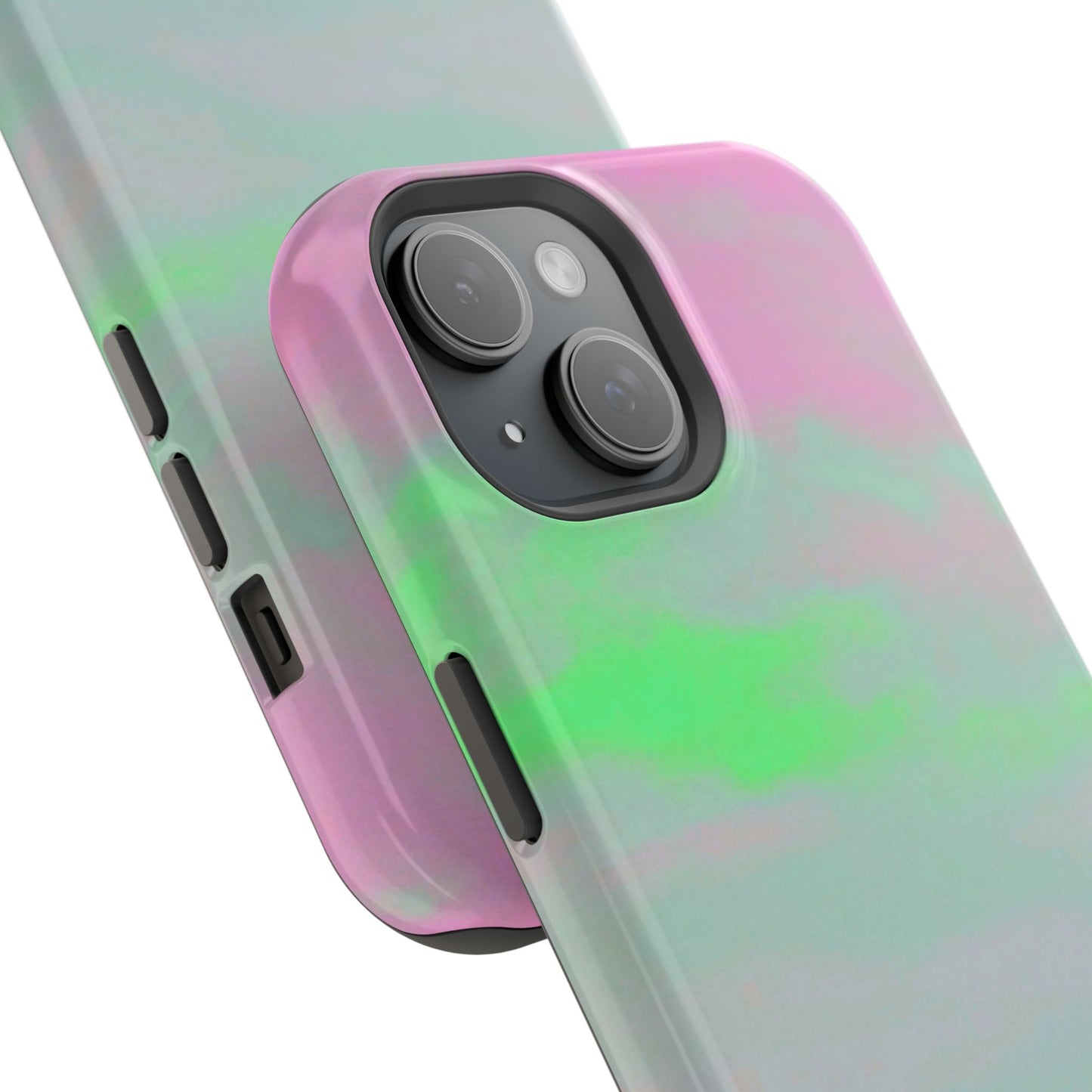 Green and pink sky Design - Iphone Magnetic Tough Case