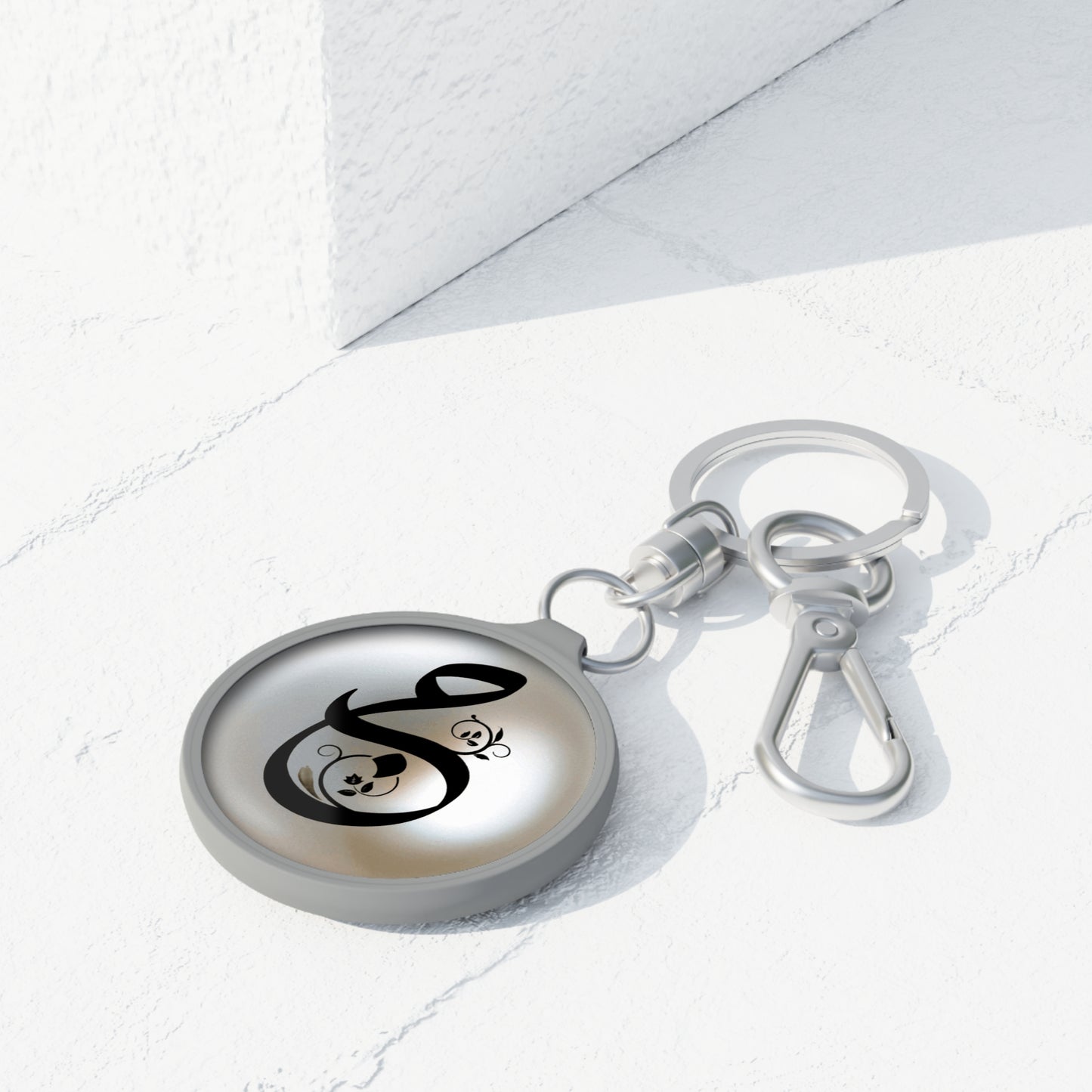 Jeem “J” “ج“ Arabic monogram charm/ key ring - Perfect Gift
