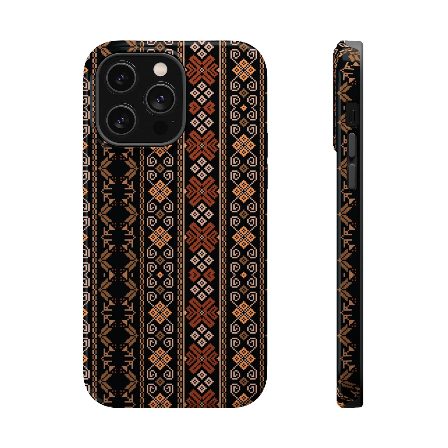 Floral Tatriz geometric Design - Iphone Magnetic Tough Case