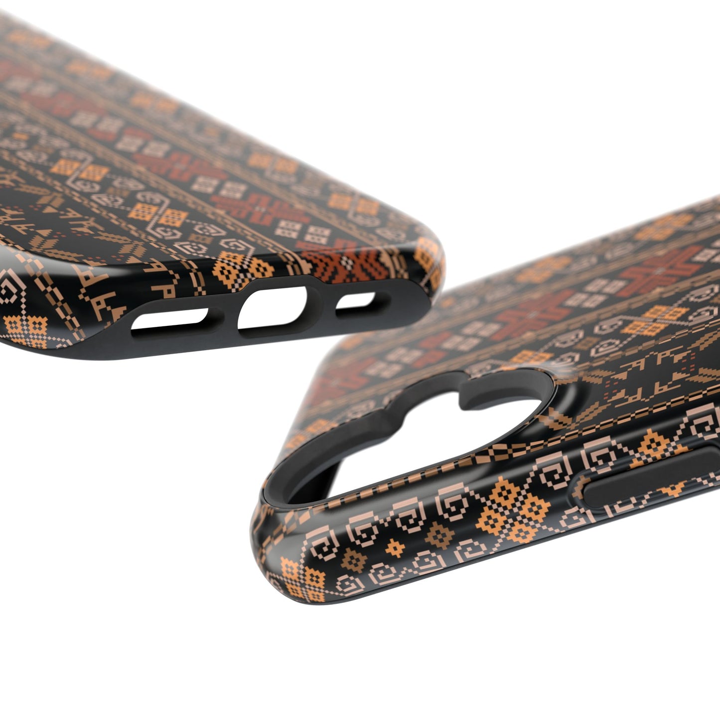 Floral Tatriz geometric Design - Iphone Magnetic Tough Case