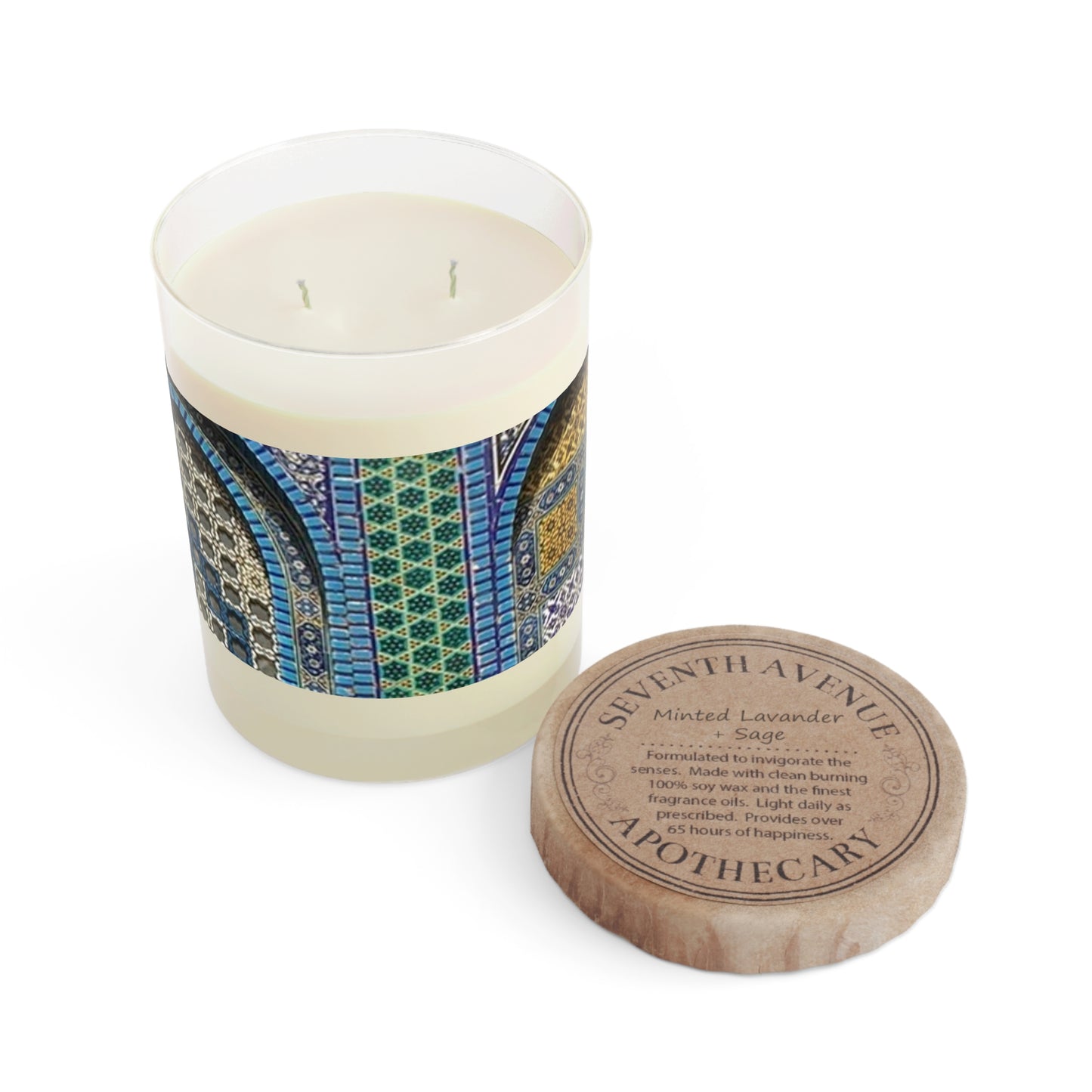 Aqsa Elegant Scented Candle - 11oz Soy Wax, Perfect for Home Decor & Gifts