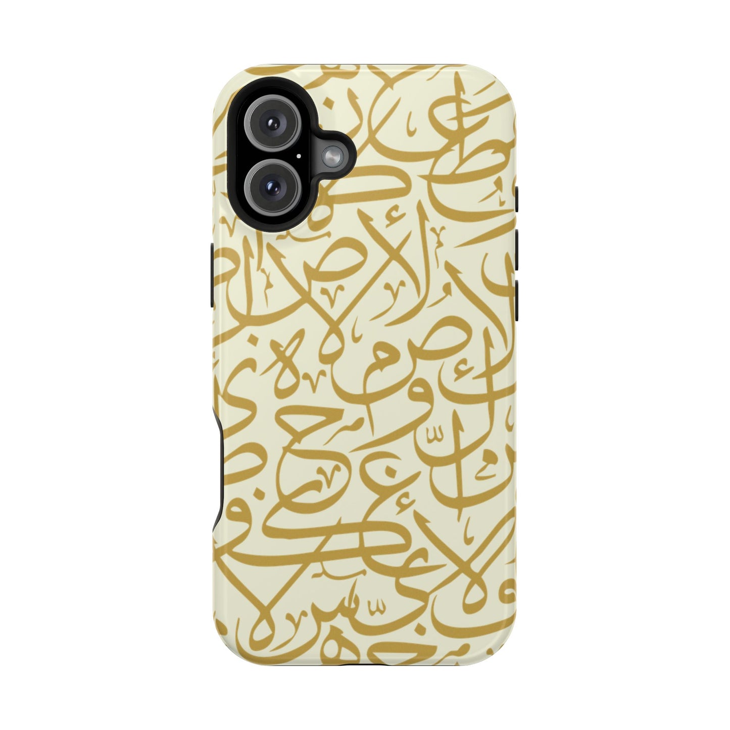Beige and Gold Arabic Letters Iphone Magnetic Tough Cases