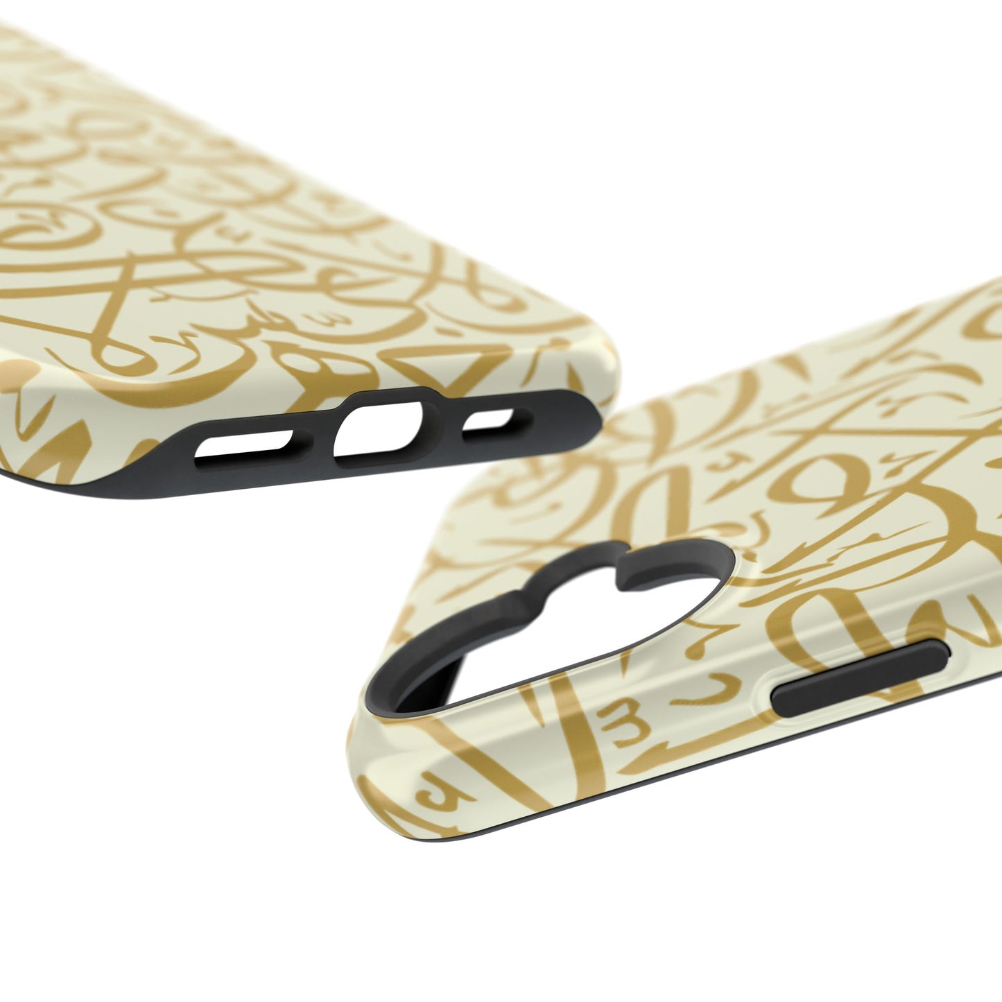 Beige and Gold Arabic Letters Iphone Magnetic Tough Cases
