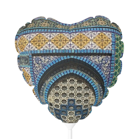 Aqsa Heart-Circle Shaped Decorative Balloon - 11" Star Pattern