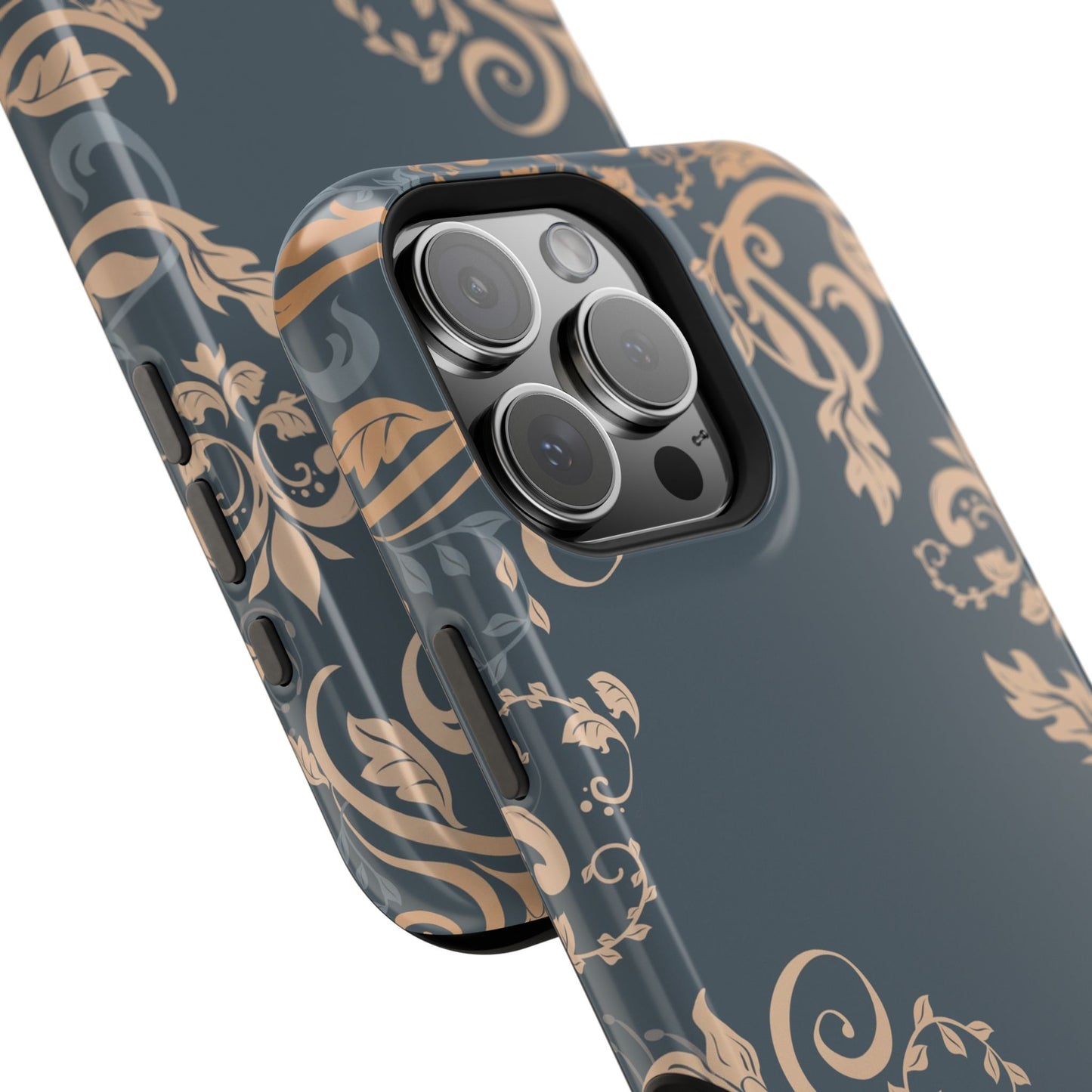 Gold flowers Iphone Magnetic Tough Cases