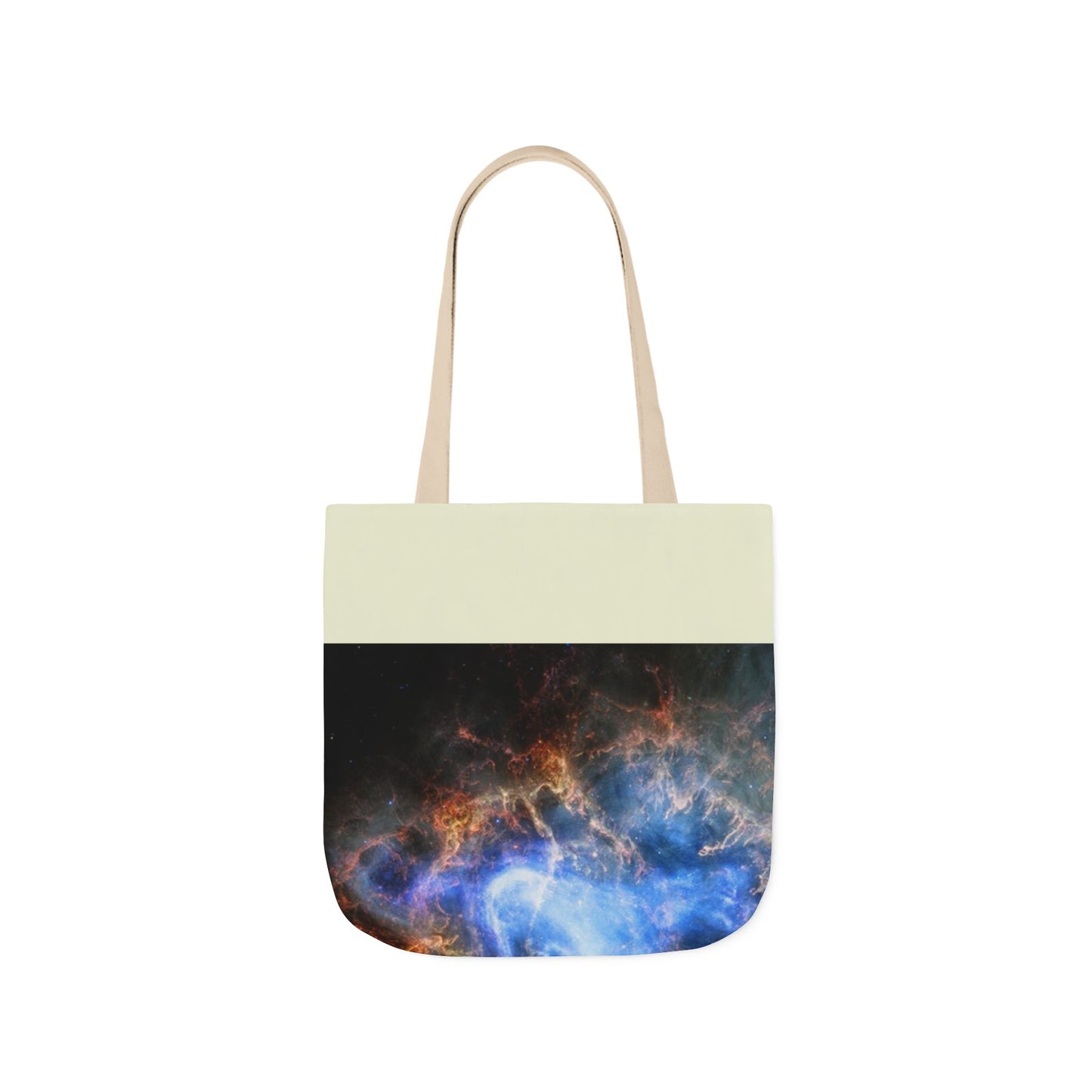 Crab Nebula Canvas Tote Bag, 3-Color Straps
