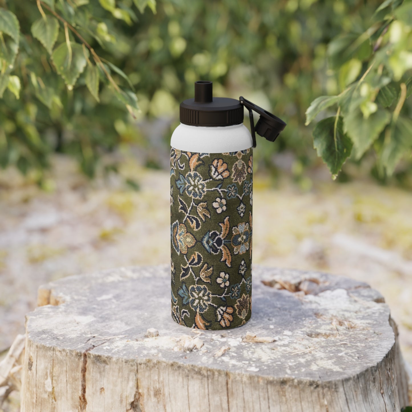 Rawdah Stylish Stainless Steel Water Bottle with Sports Lid