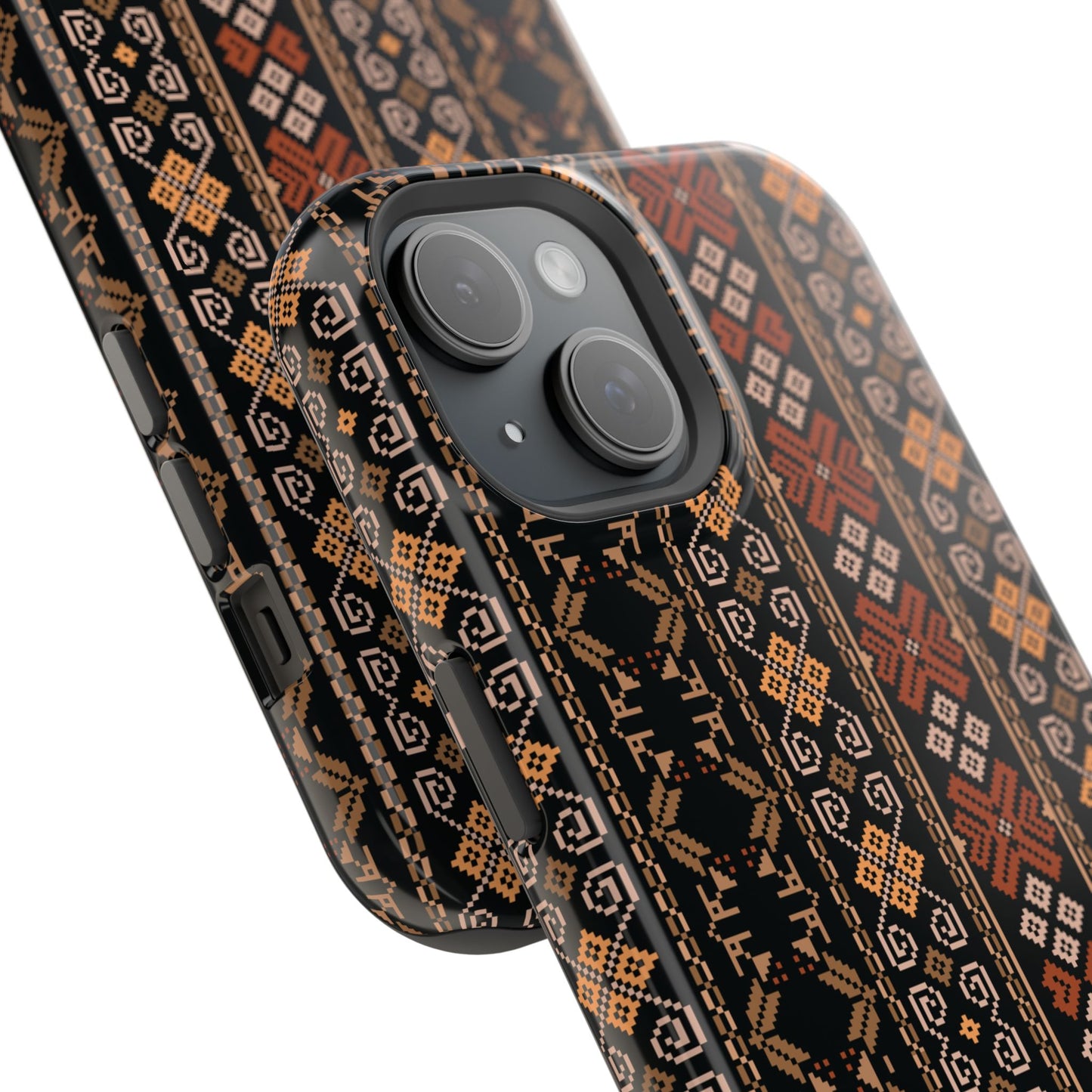 Floral Tatriz geometric Design - Iphone Magnetic Tough Case