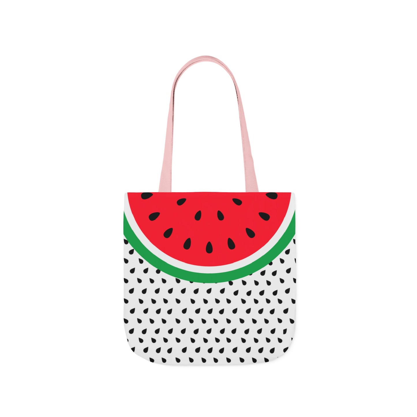 Watermelon Canvas Tote Bag, 2-Color Straps
