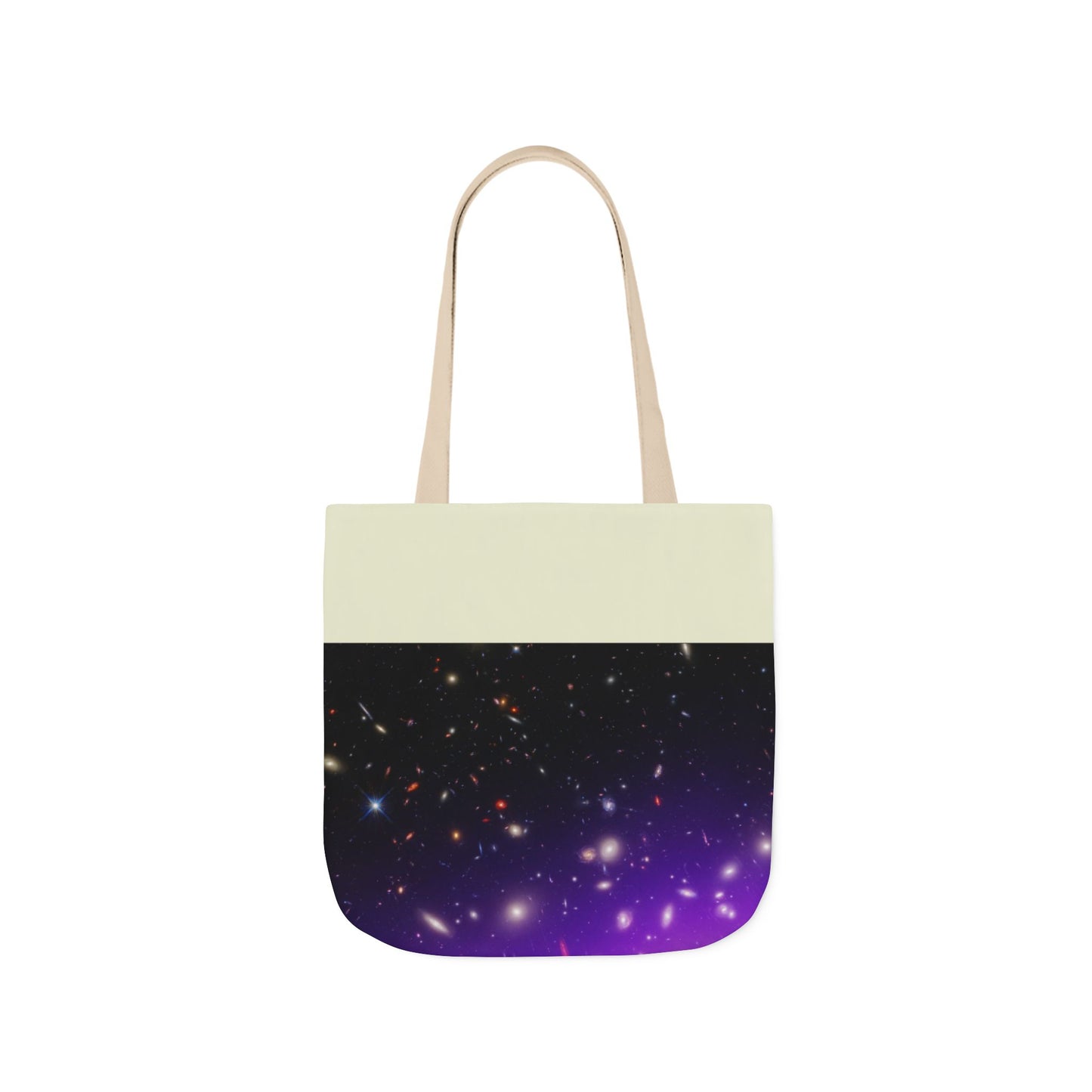 Galaxy Cluster Canvas Tote Bag, 2-Color Straps