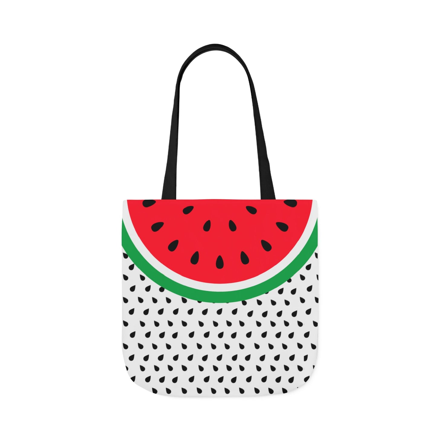 Watermelon Canvas Tote Bag, 2-Color Straps