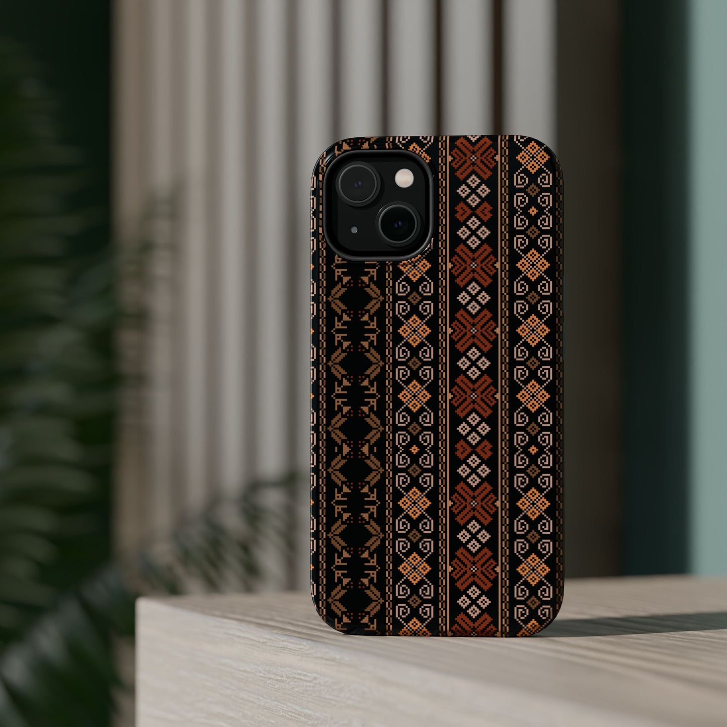 Floral Tatriz geometric Design - Iphone Magnetic Tough Case