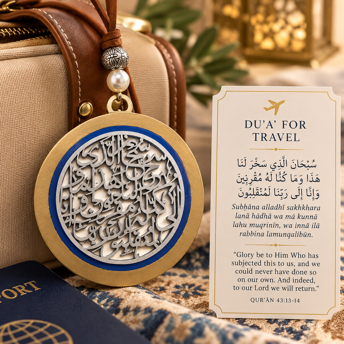 Travel Duaa 3d Car Hanger