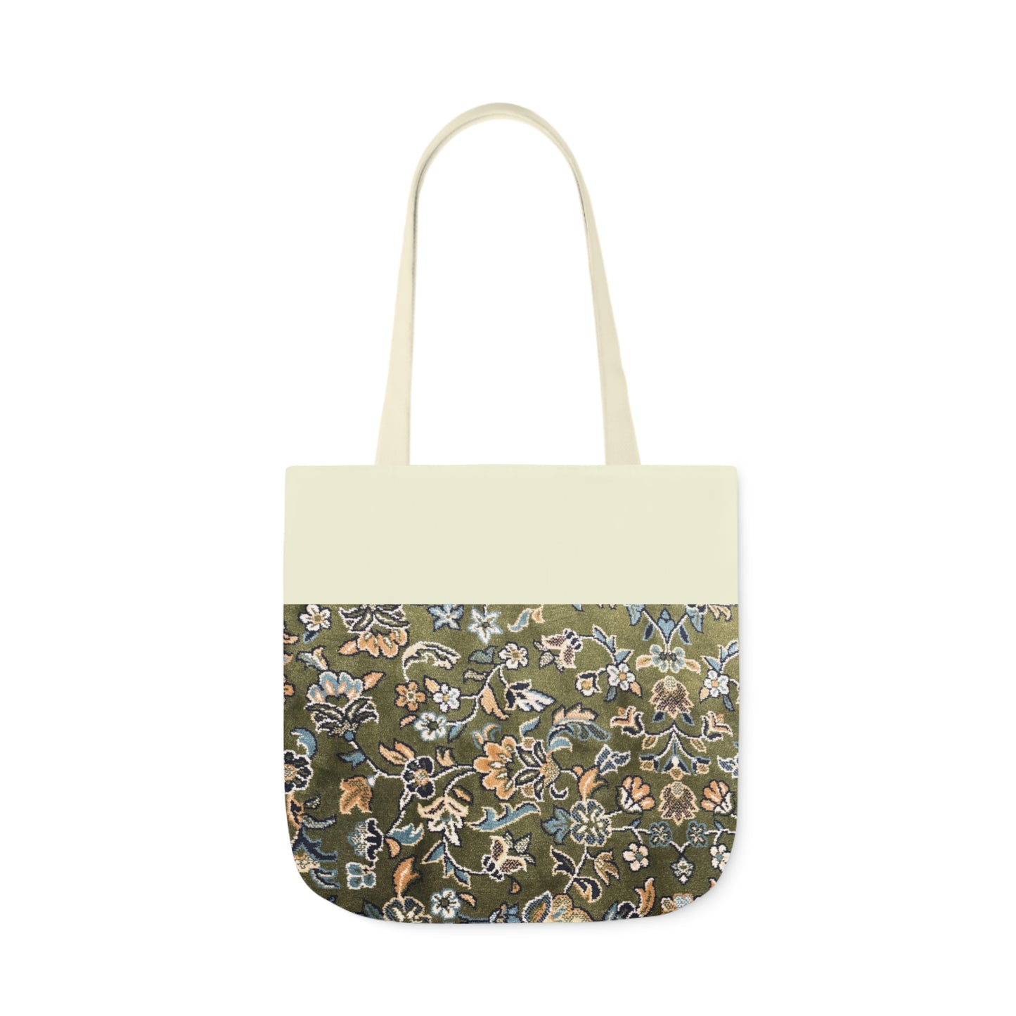 Rawdah Canvas Tote Bag, 3-Color Straps