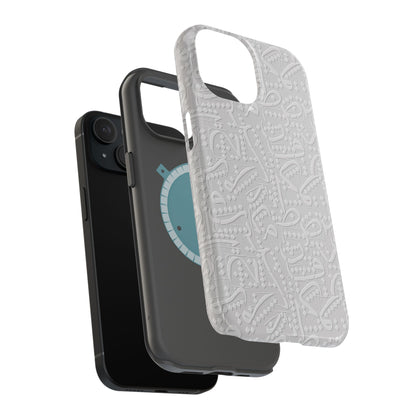 White Arabic calligraphy letters - Iphone Magnetic Tough Case